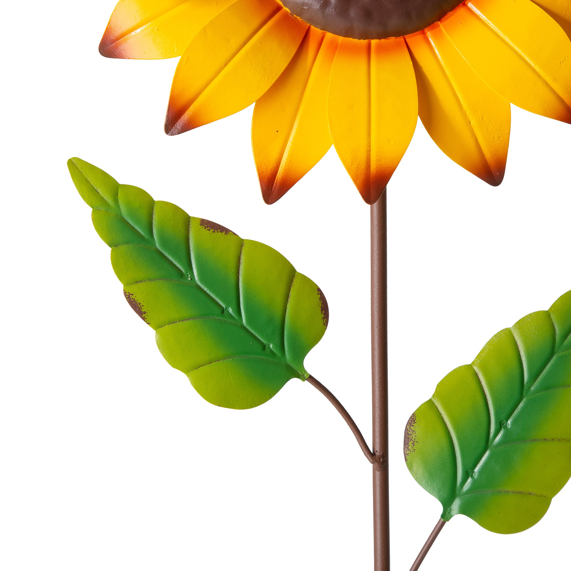 Glitzhome&#xAE; 42&#x22; Fall Metal Sunflower Yard Stake Set