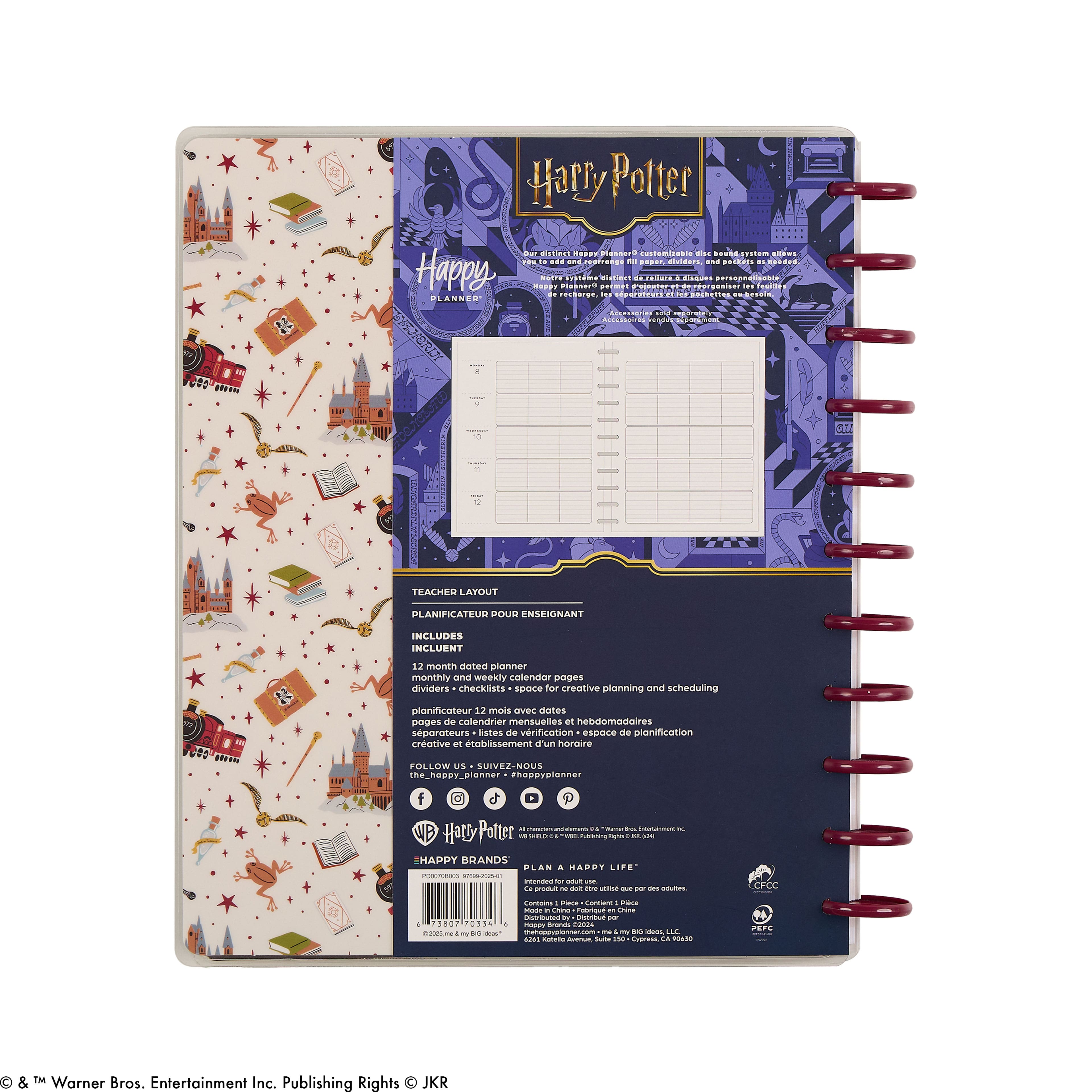 The Big Happy Planner&#xAE; Harry Potter&#x2122; Customizable Teacher Planner