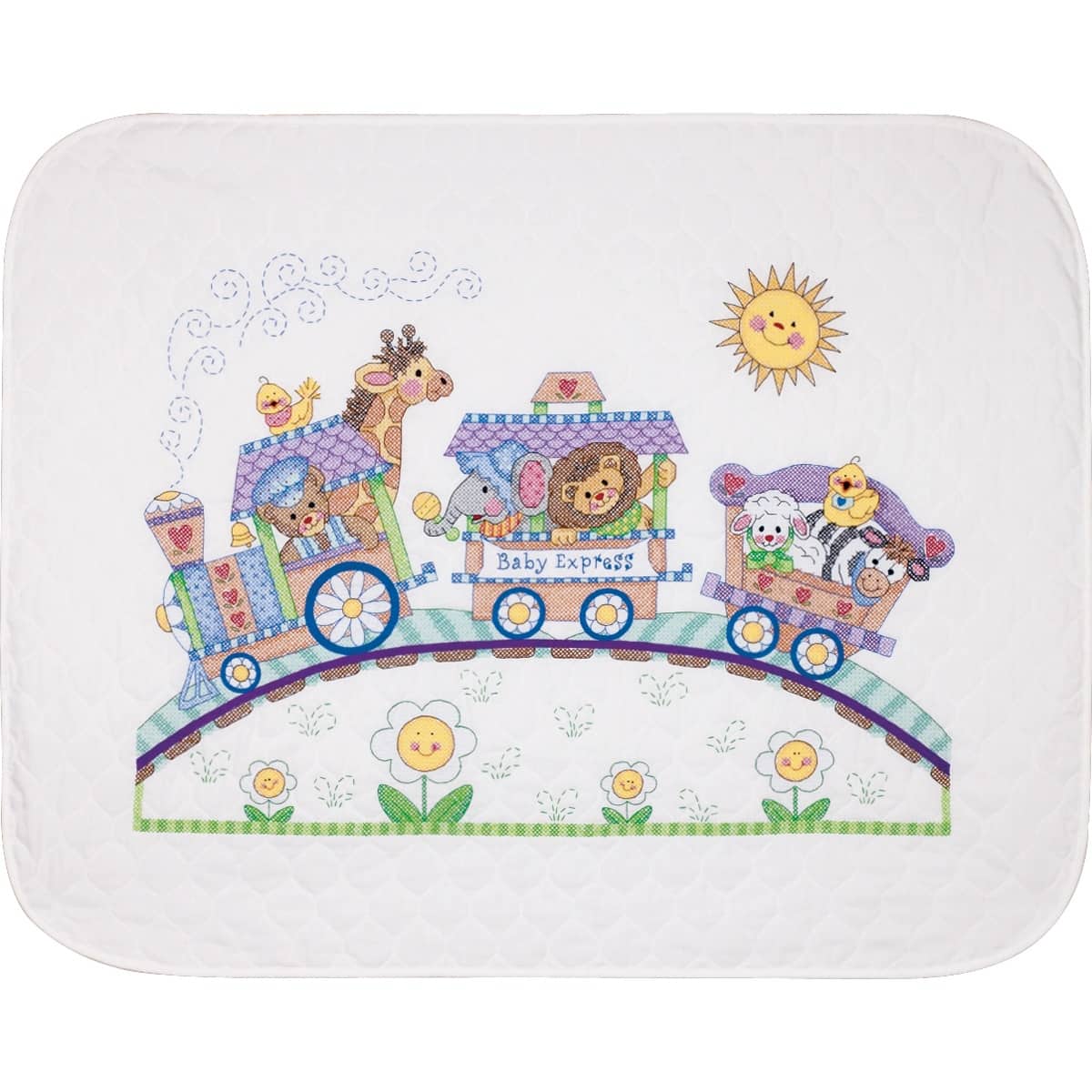 Dimensions® Baby Express Baby Hugs Quilt Stamped Cross Stitch Kit