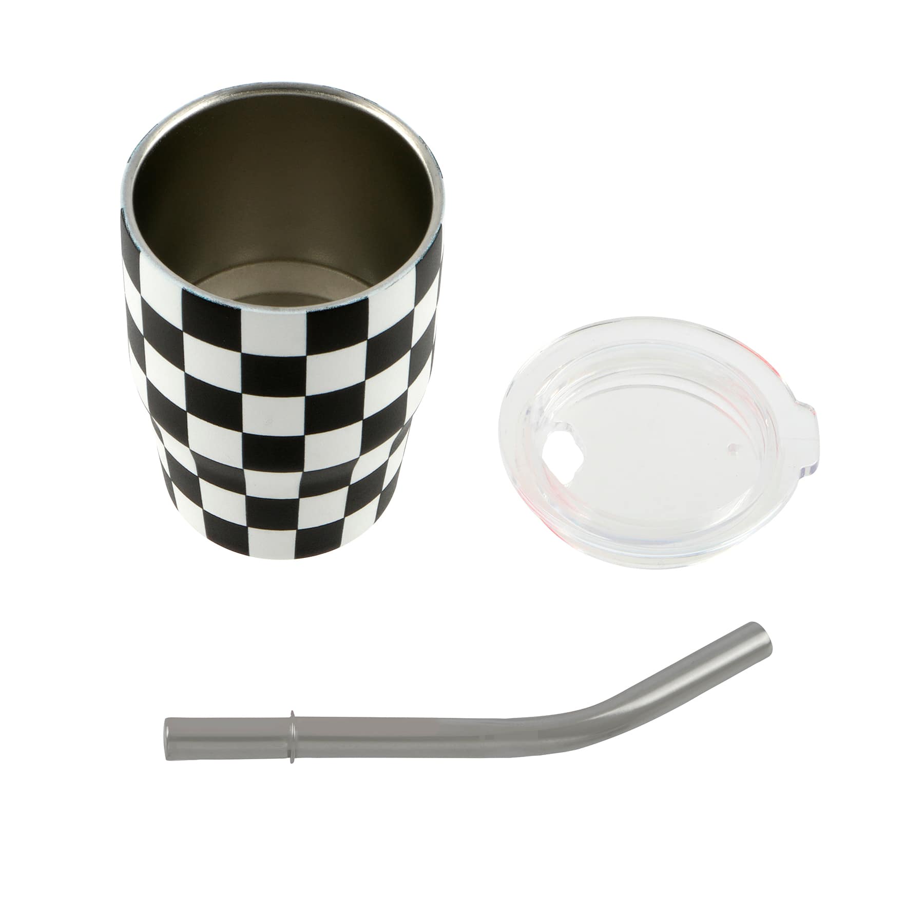 3oz. Mini Check Stainless Steel Insulated Tumbler by Ashland&#xAE;
