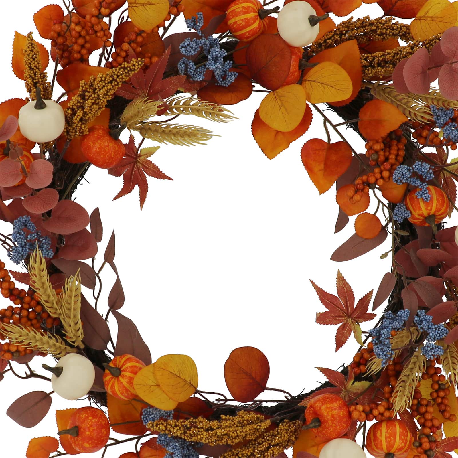 24&#x22; Fall Berry &#x26; Pumpkin Wreath by Ashland&#xAE;