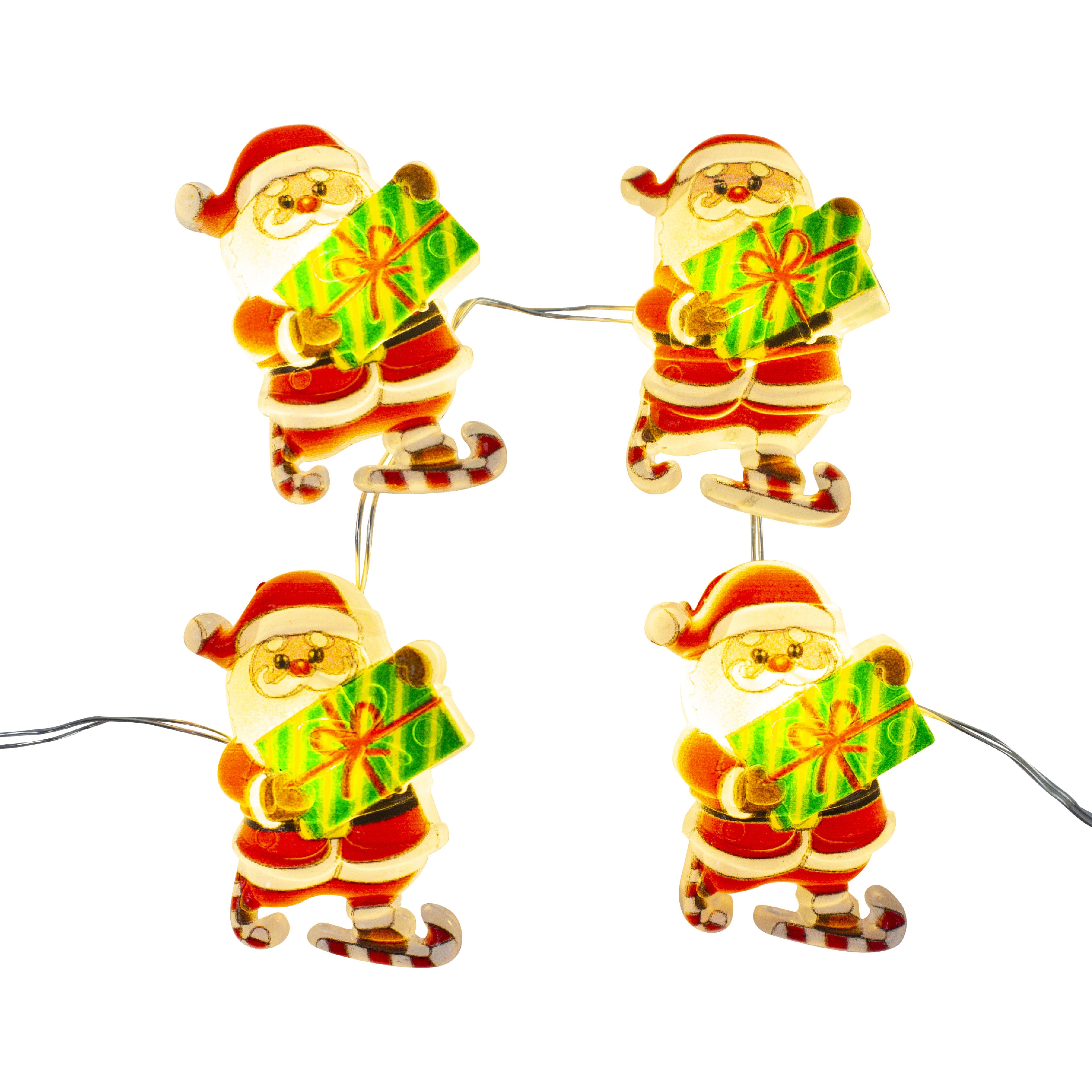 18ct. Santa LED Icon String Lights by Ashland&#xAE;