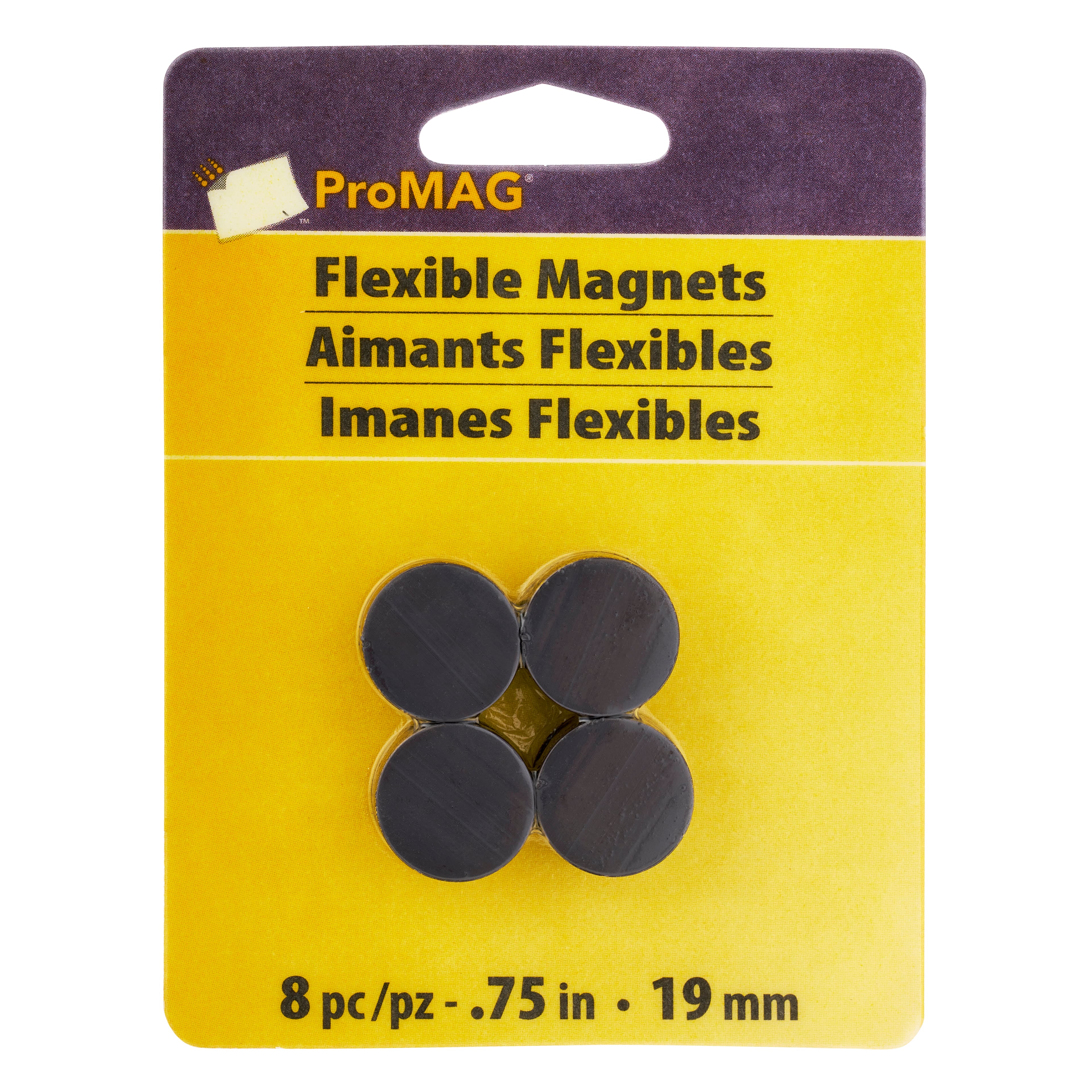 12 Packs: 8 ct. (96 total) ProMAG&#xAE; Button Magnets, 3/4&#x22;