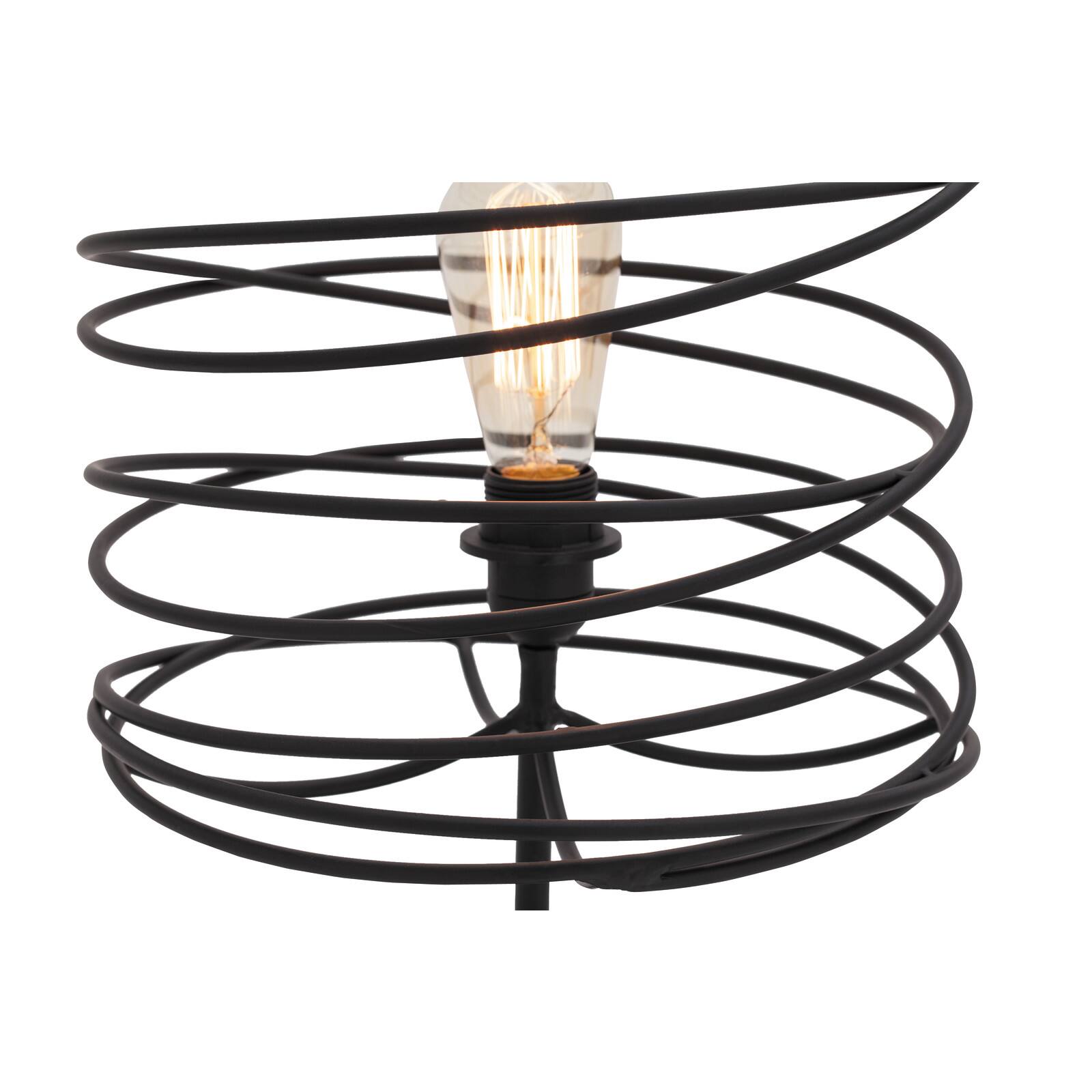 Black Metal Industrial Table Lamp, 21&#x22; x 12&#x22; x 12&#x22;
