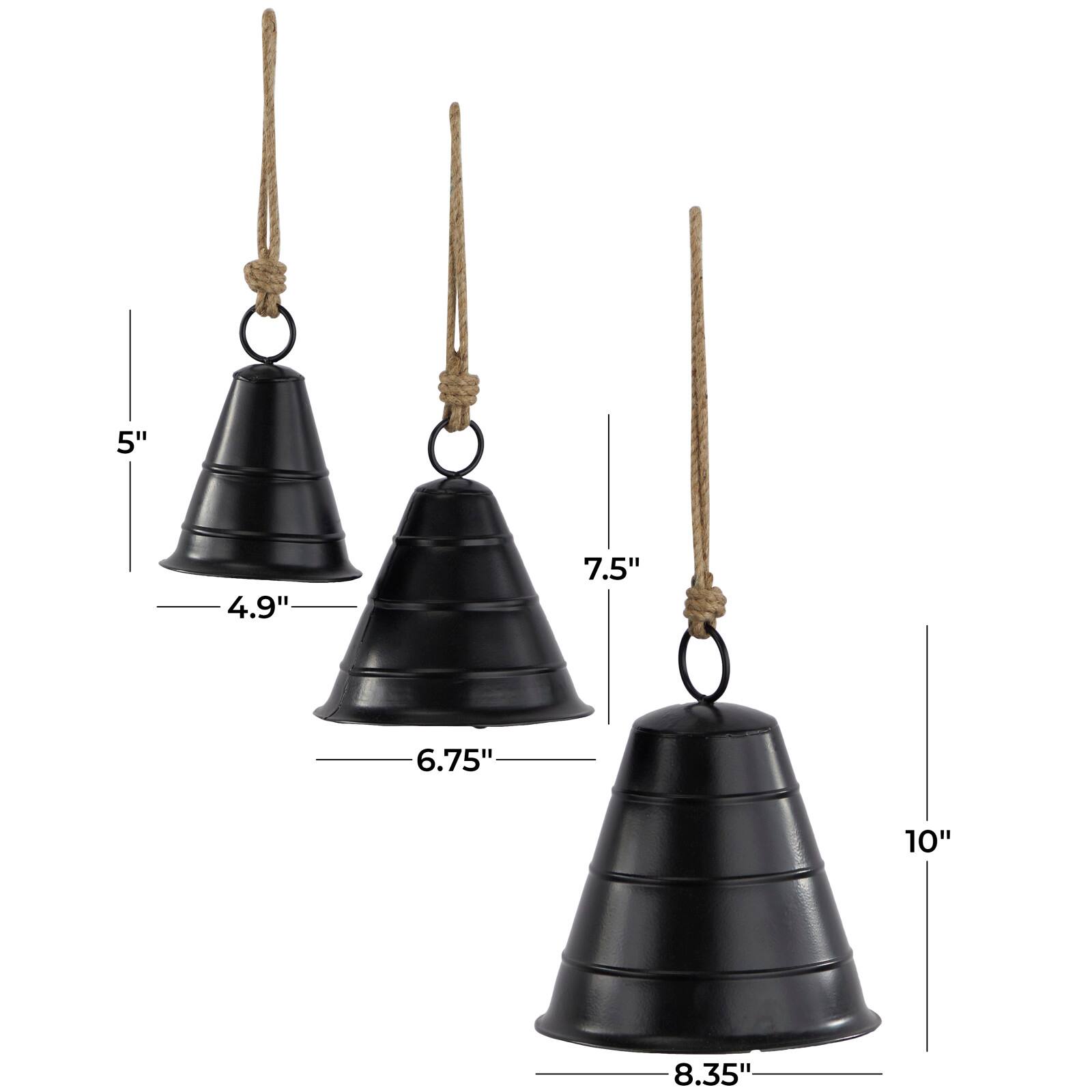 Metal Bohemian Decorative Cowbells Set
