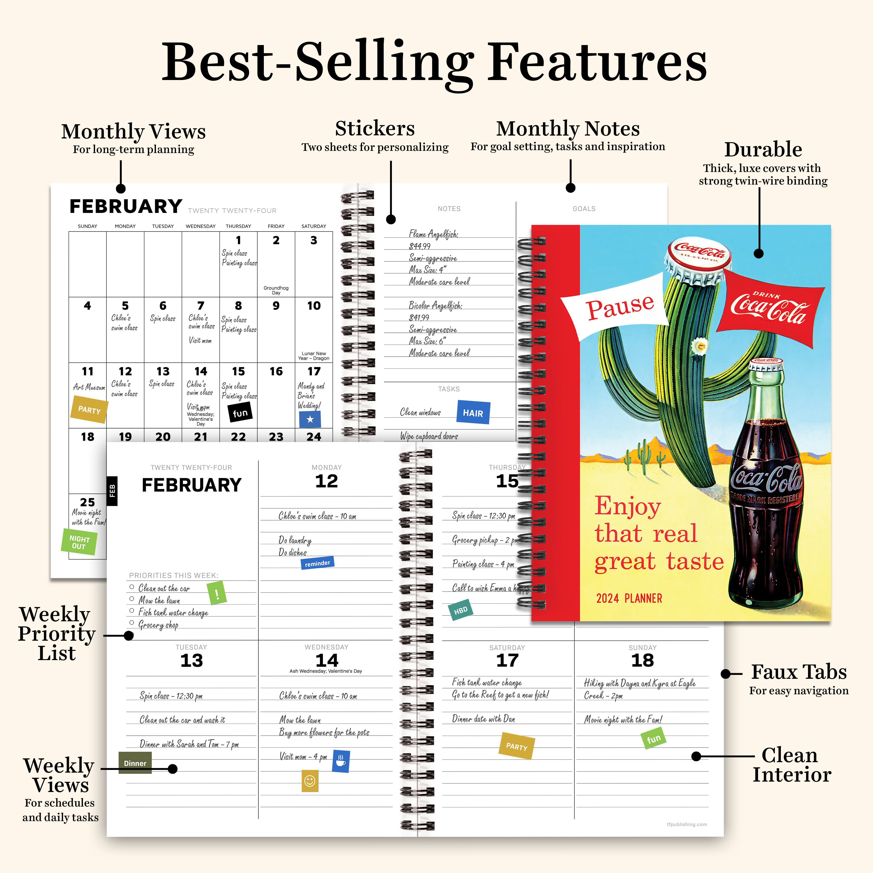 TF Publishing 2024 Coke Medium Planner