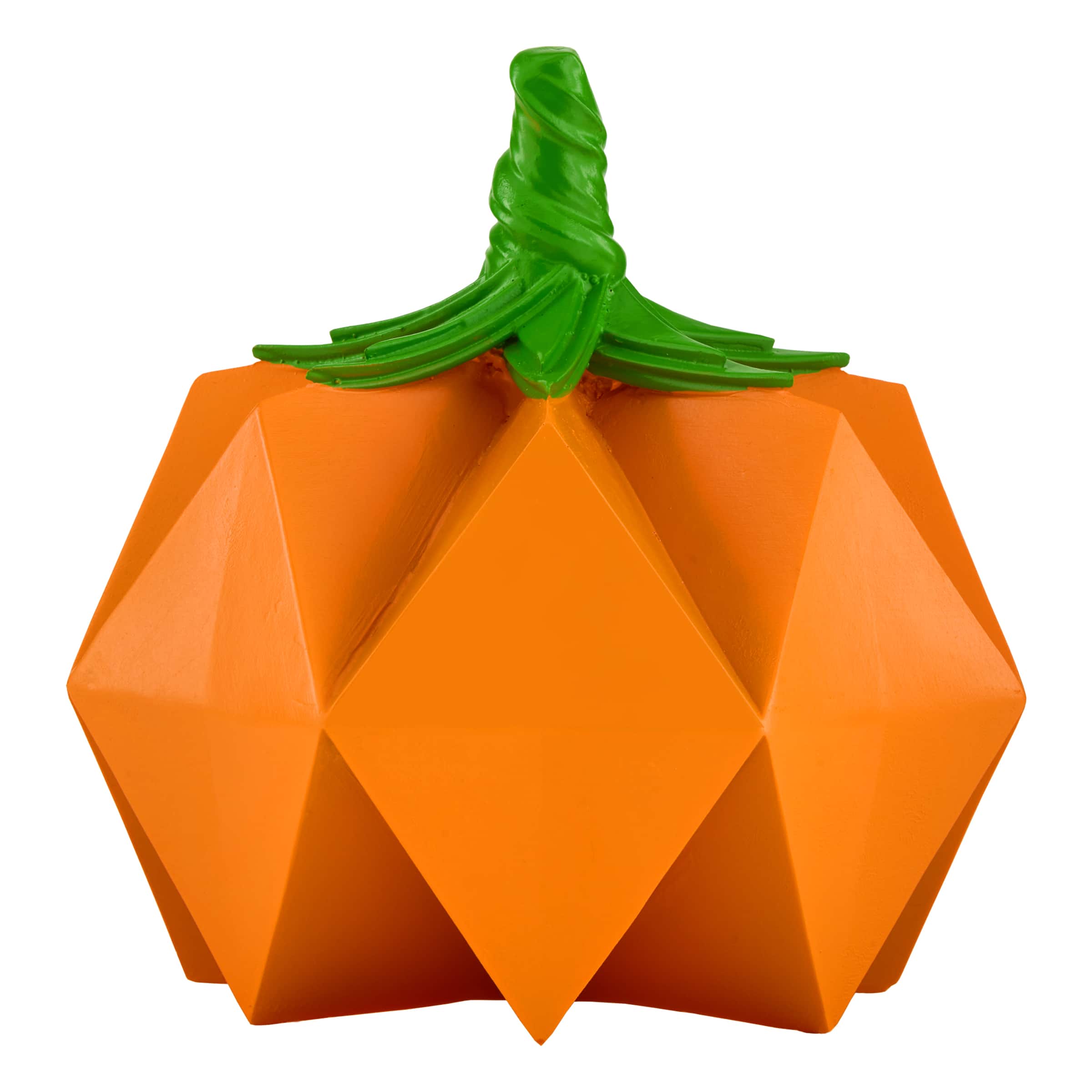 6" Orange Origami Pumpkin Tabletop Figurine