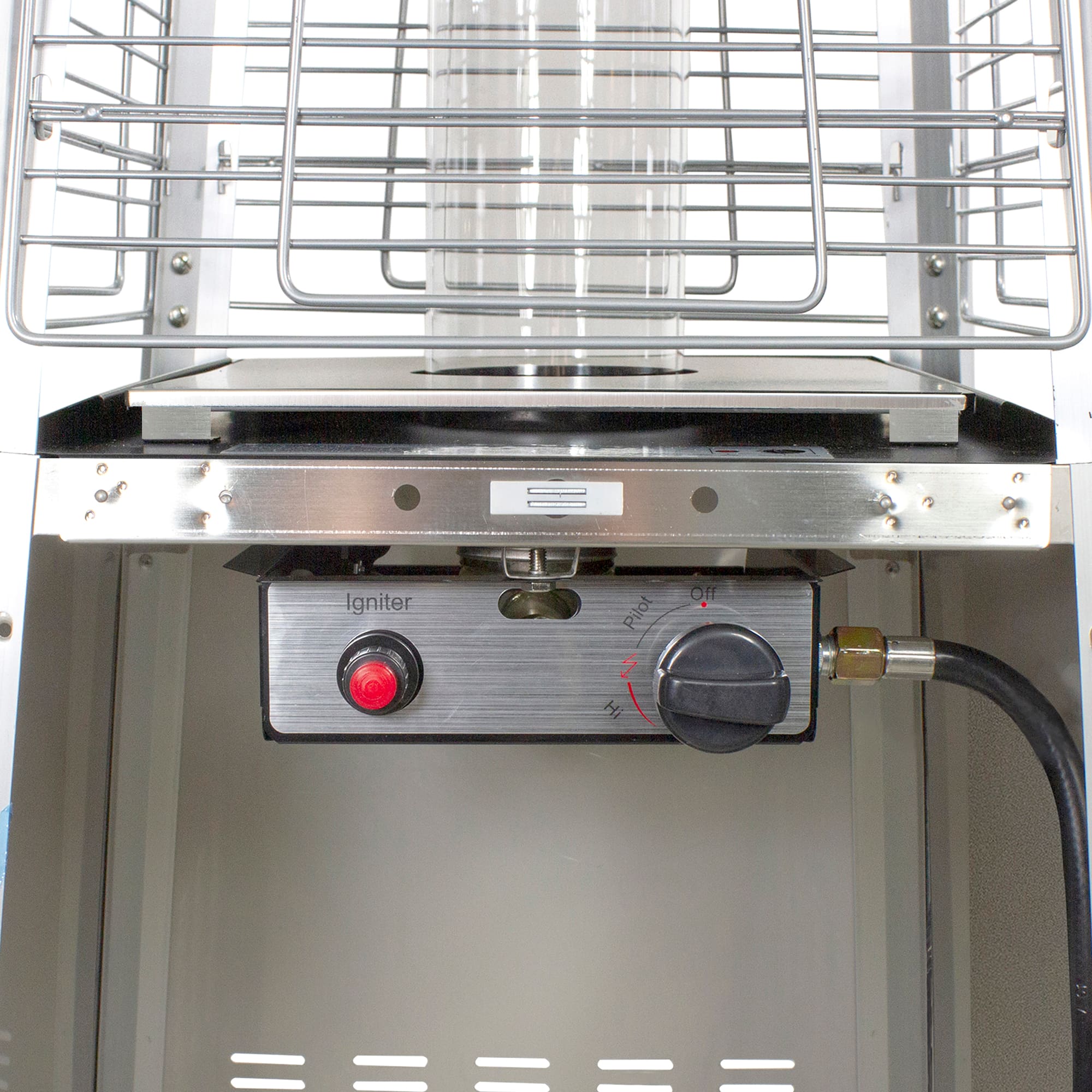 7ft. Stainless Steel Pyramid Glass Tube Outdoor Gas Heater