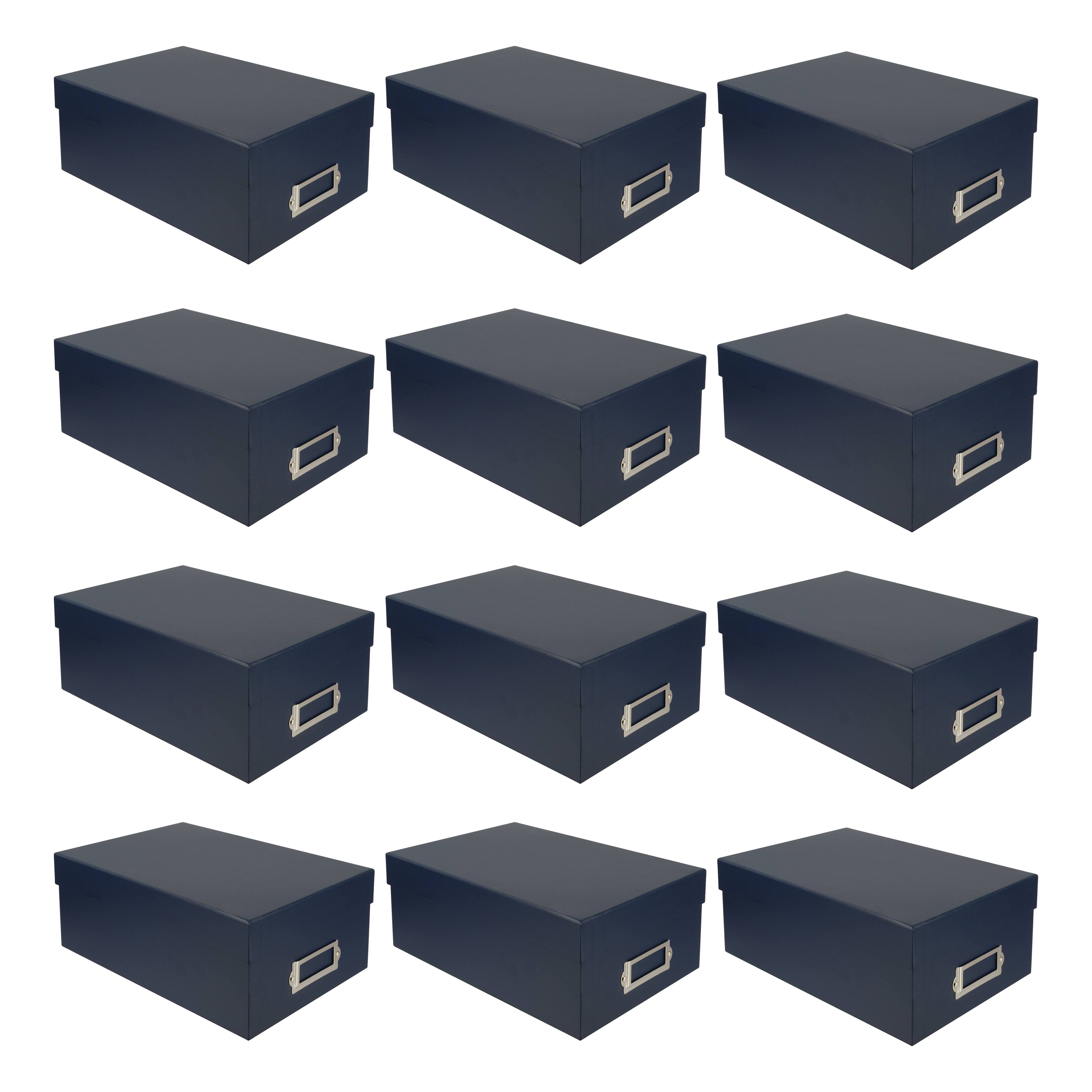 Buy in Bulk - 12 Pack: Navy Photo Box by Simply Tidy™ | Michaels