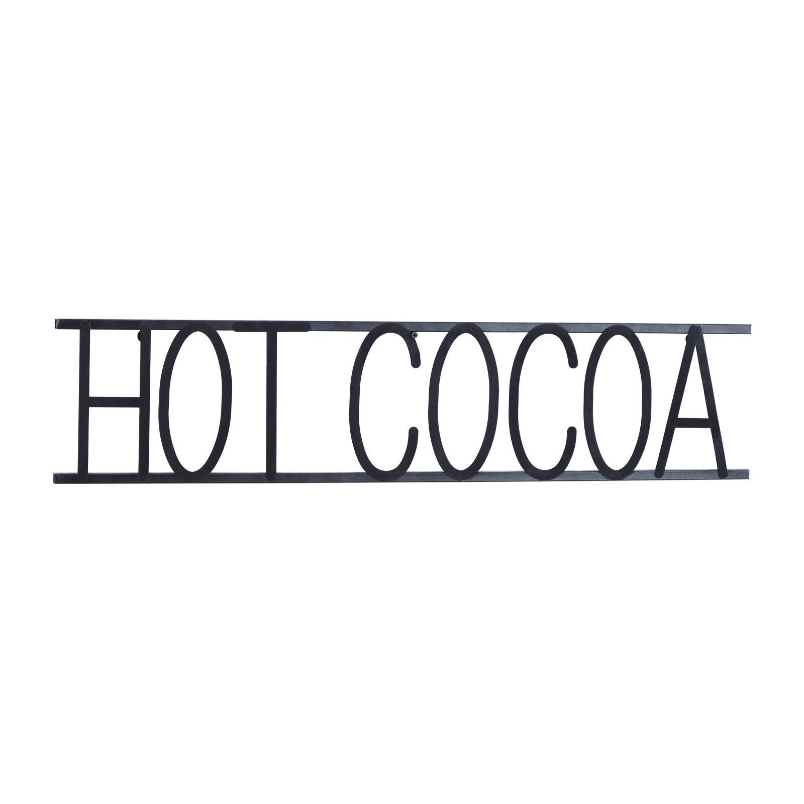 Black Iron Modern Hot Cocoa Wall Décor