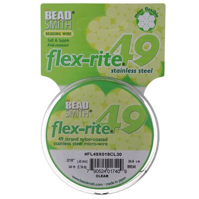 FLEXRITE 49 STRAND 0.018 CLEAR