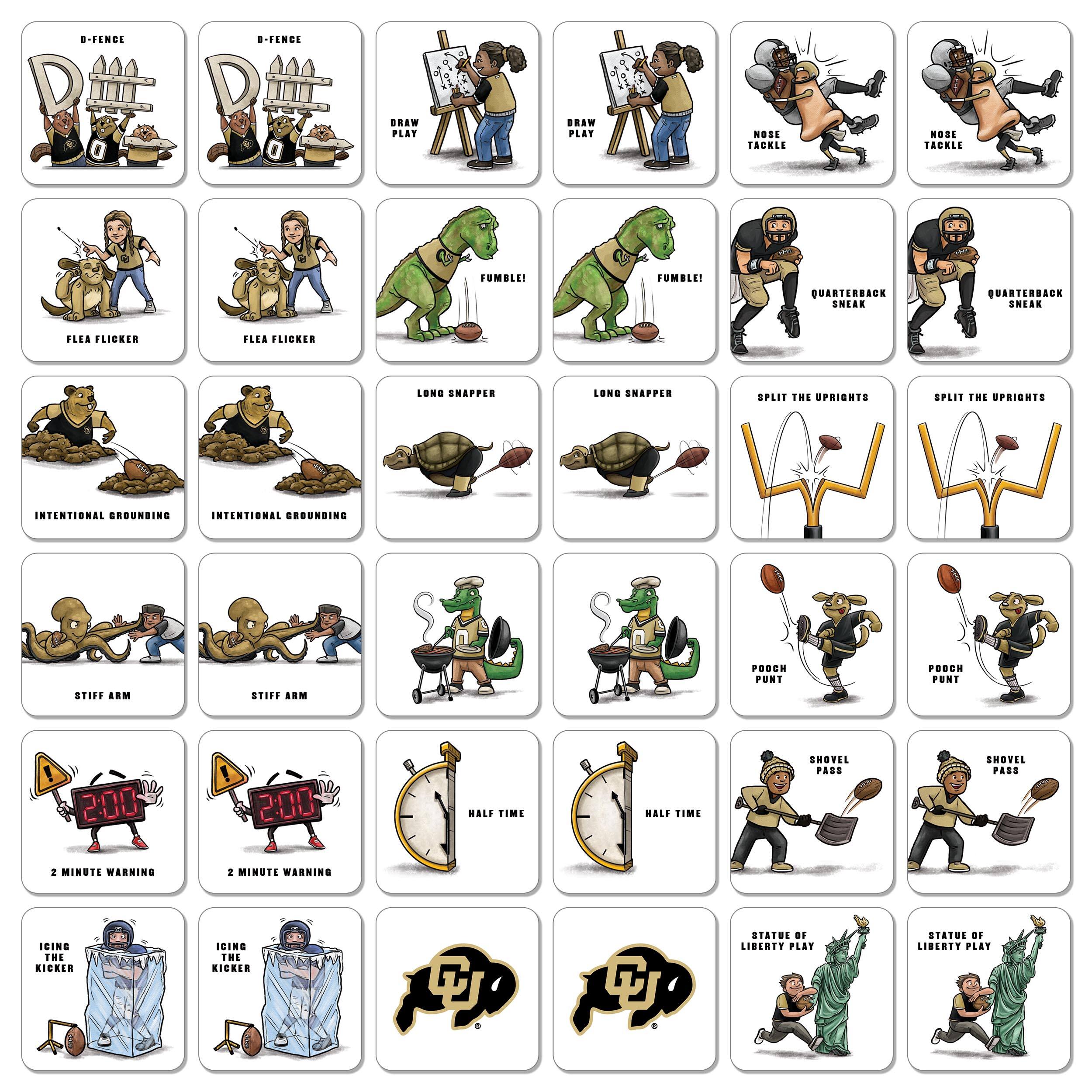 College Team Licensed Memory Match Game