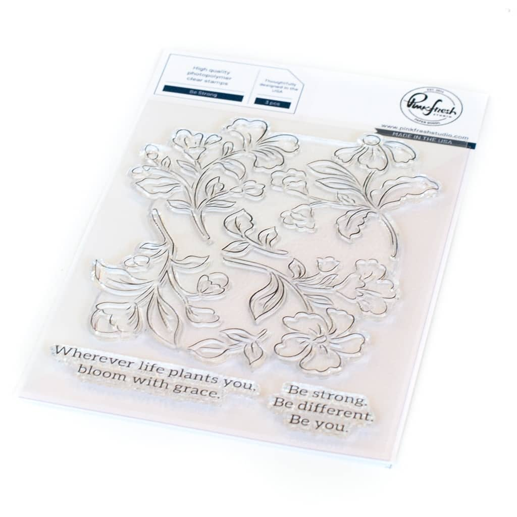 Pinkfresh Studio Be Strong Clear Stamp Set