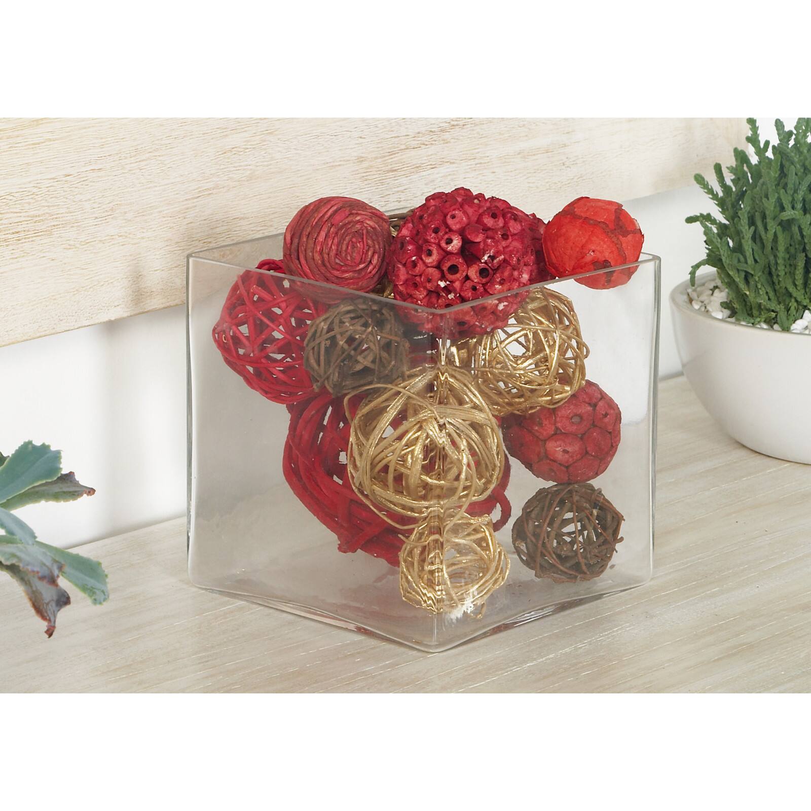 Multicolor Dried Floral Country Orb Vase Filler, 2ct.