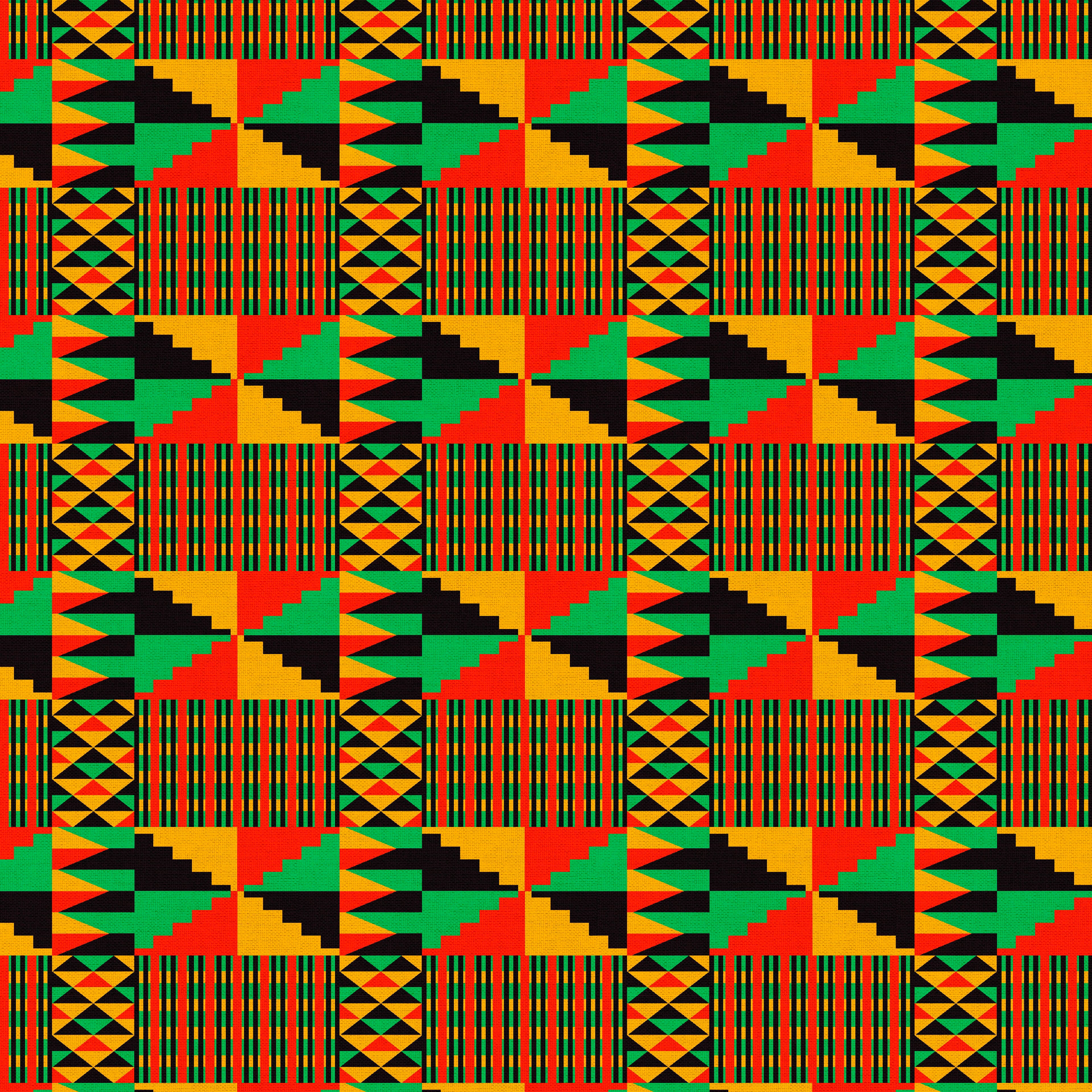 Kente Cotton Fabric Piece by Loops & Threads®