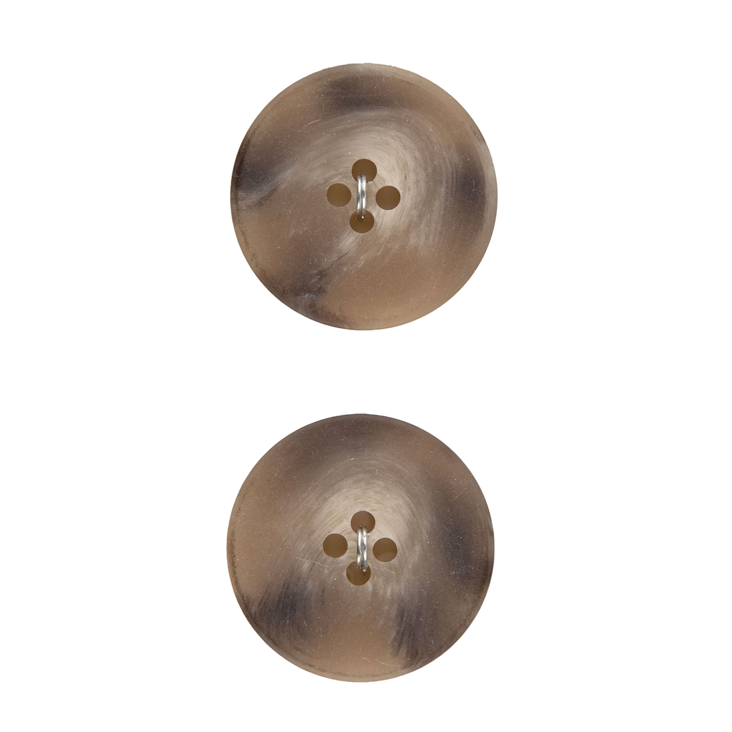 LaMode 1&#x22; Tan 4-Hole Buttons, 2ct.