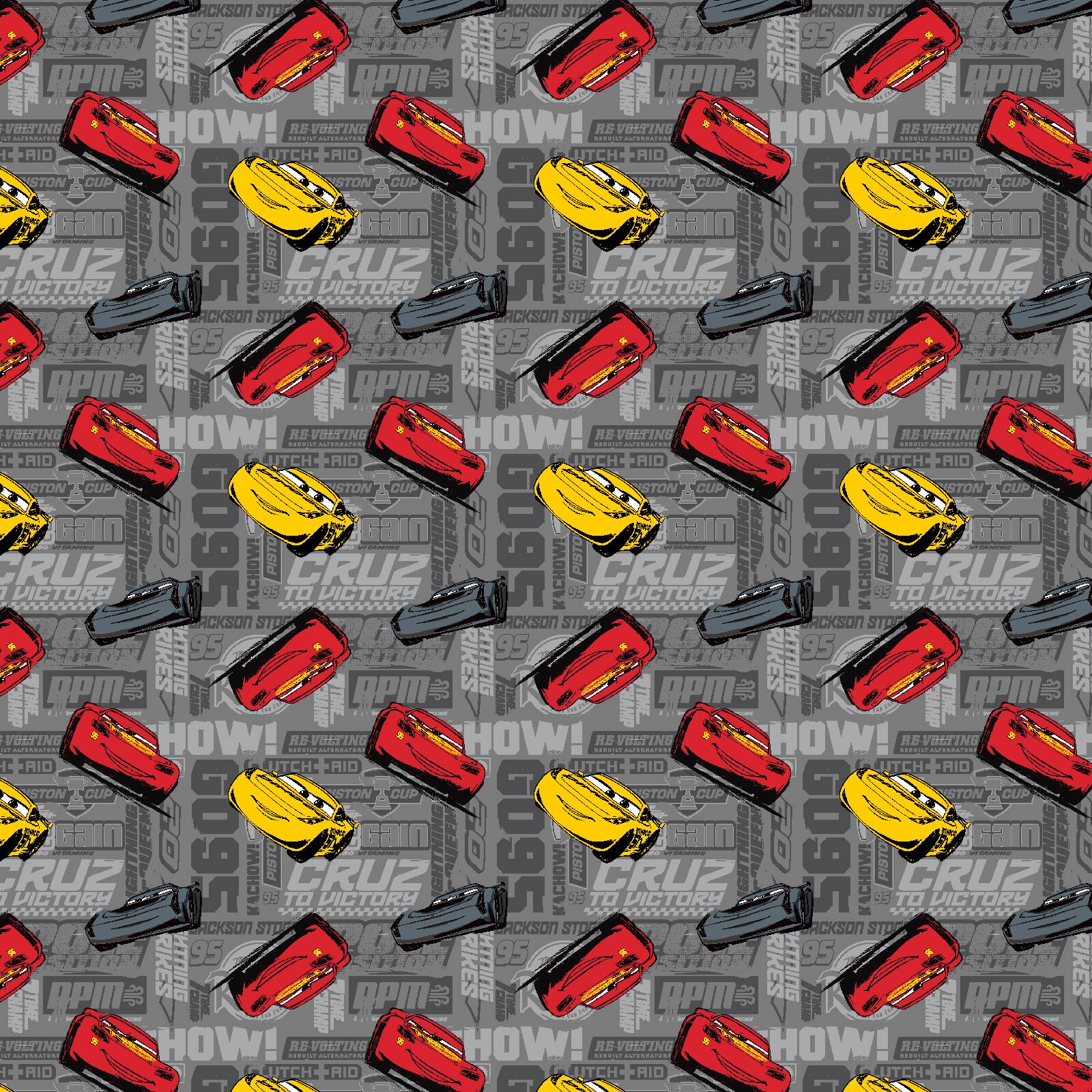 Disney&#xAE; Pixar Cars Multicolored Cars Toss Cotton Fabric