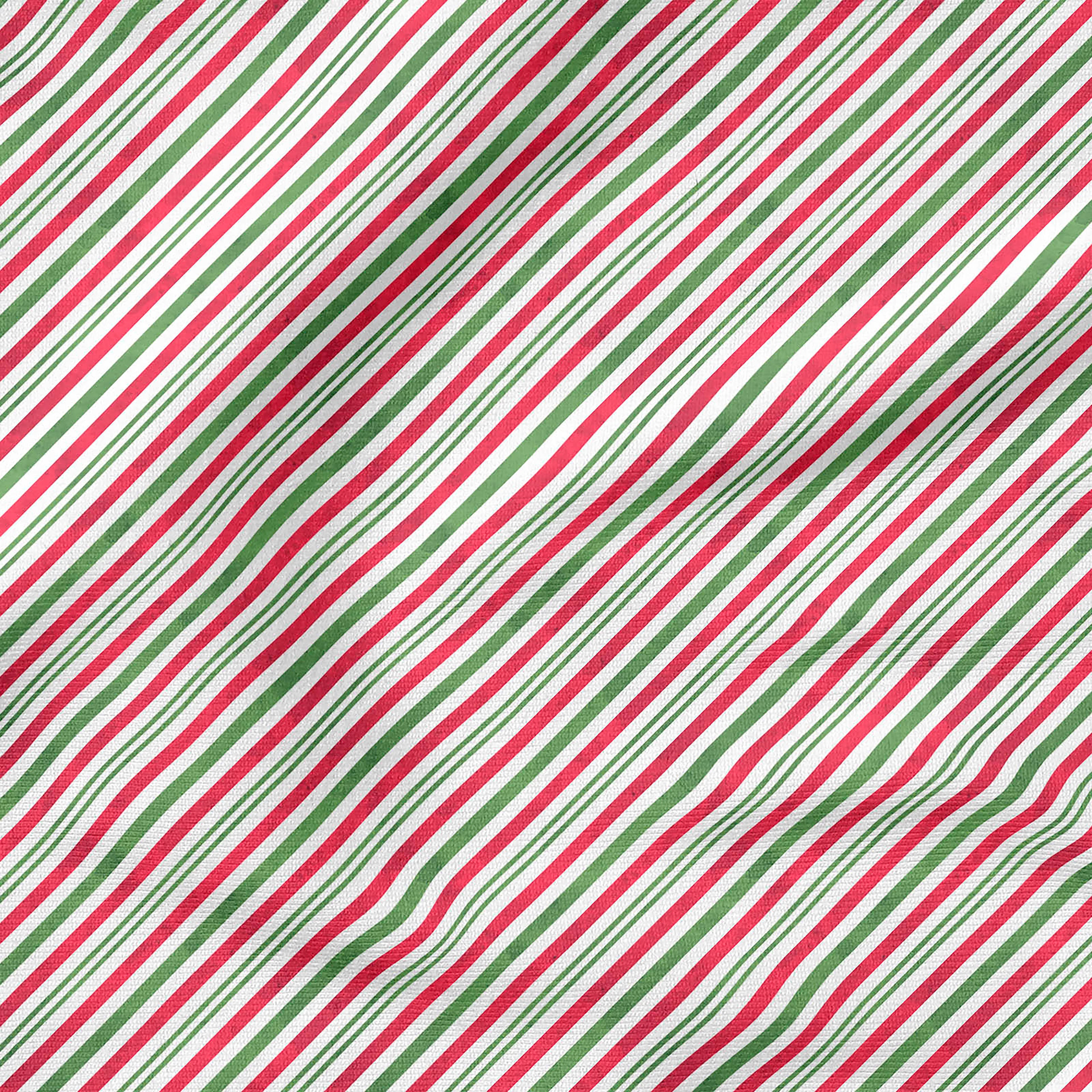 Fabric Editions Holiday Diagonal Stripe Cotton Fabric