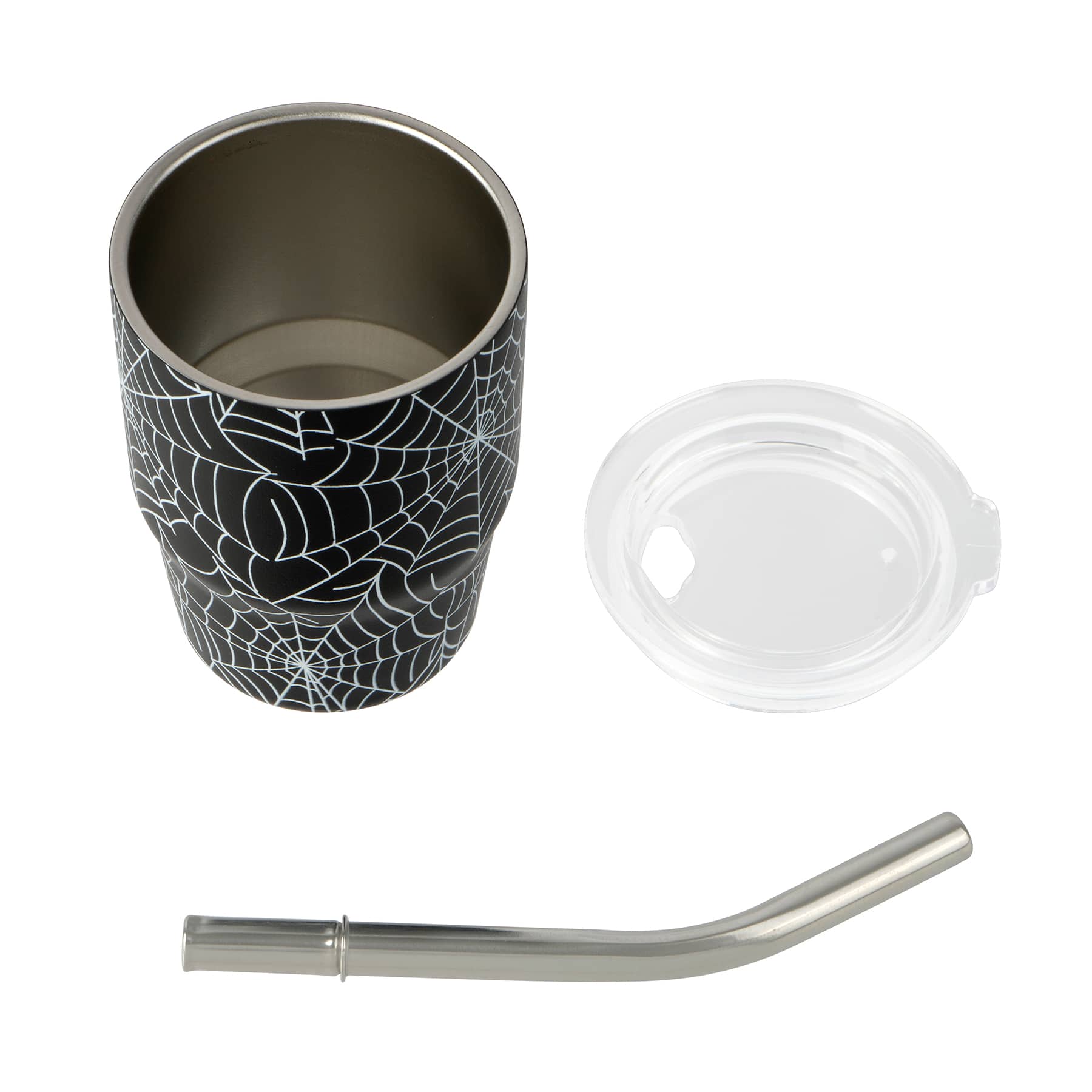3oz. Black Spiderwebs Mini Stainless Steel Insulated Tumbler by Ashland®