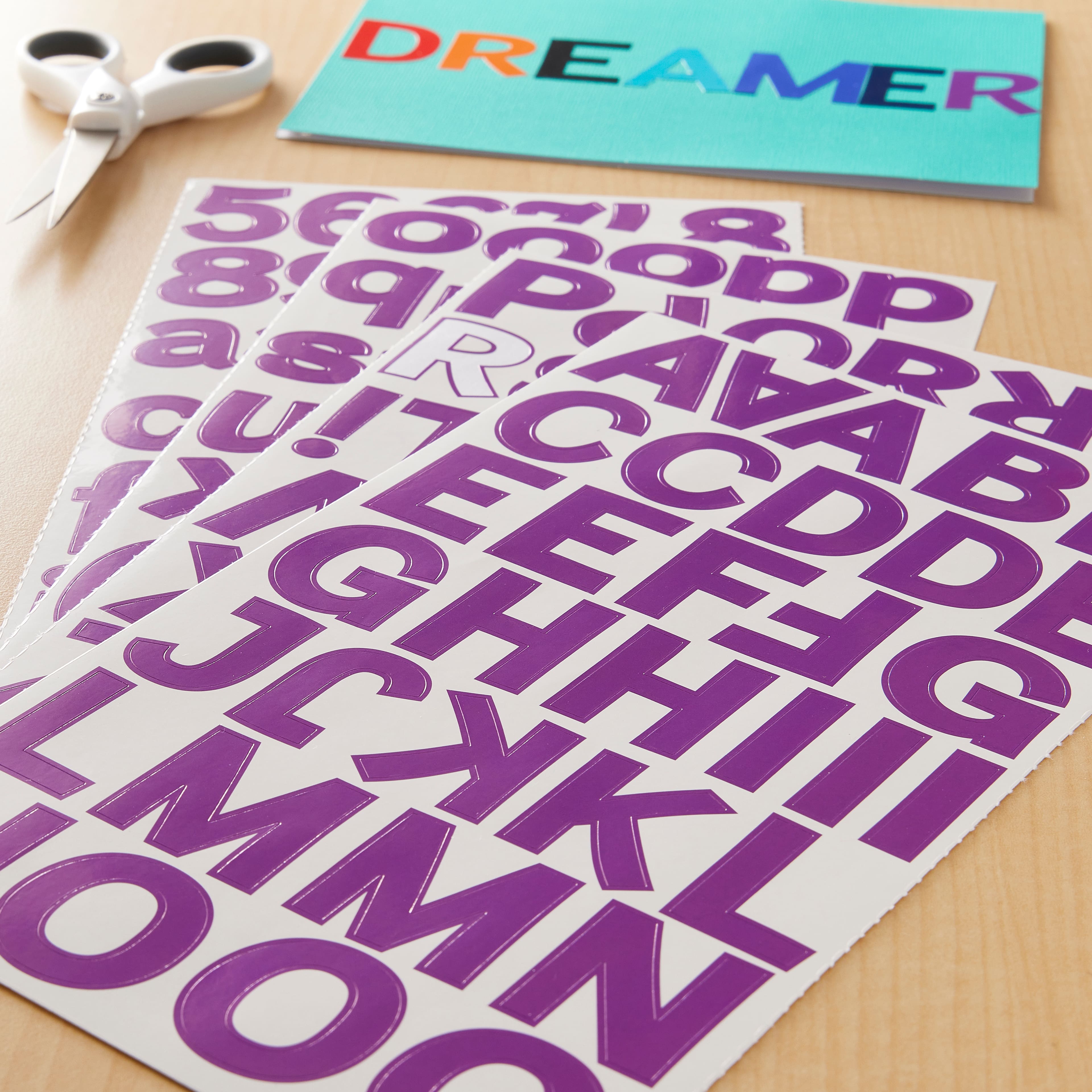 12 Packs: 160 ct. (1,920 total) Block Alphabet Stickers by Recollections™