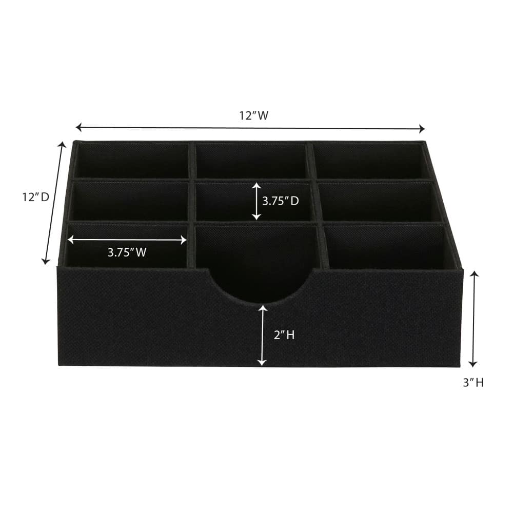 Household Essentials 9-Compartment Drawer Organizers, 2ct.