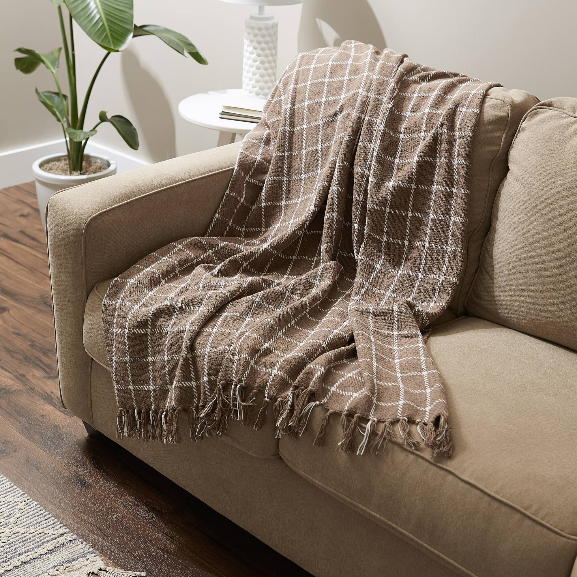 DII&#xAE; Checked Plaid Throw