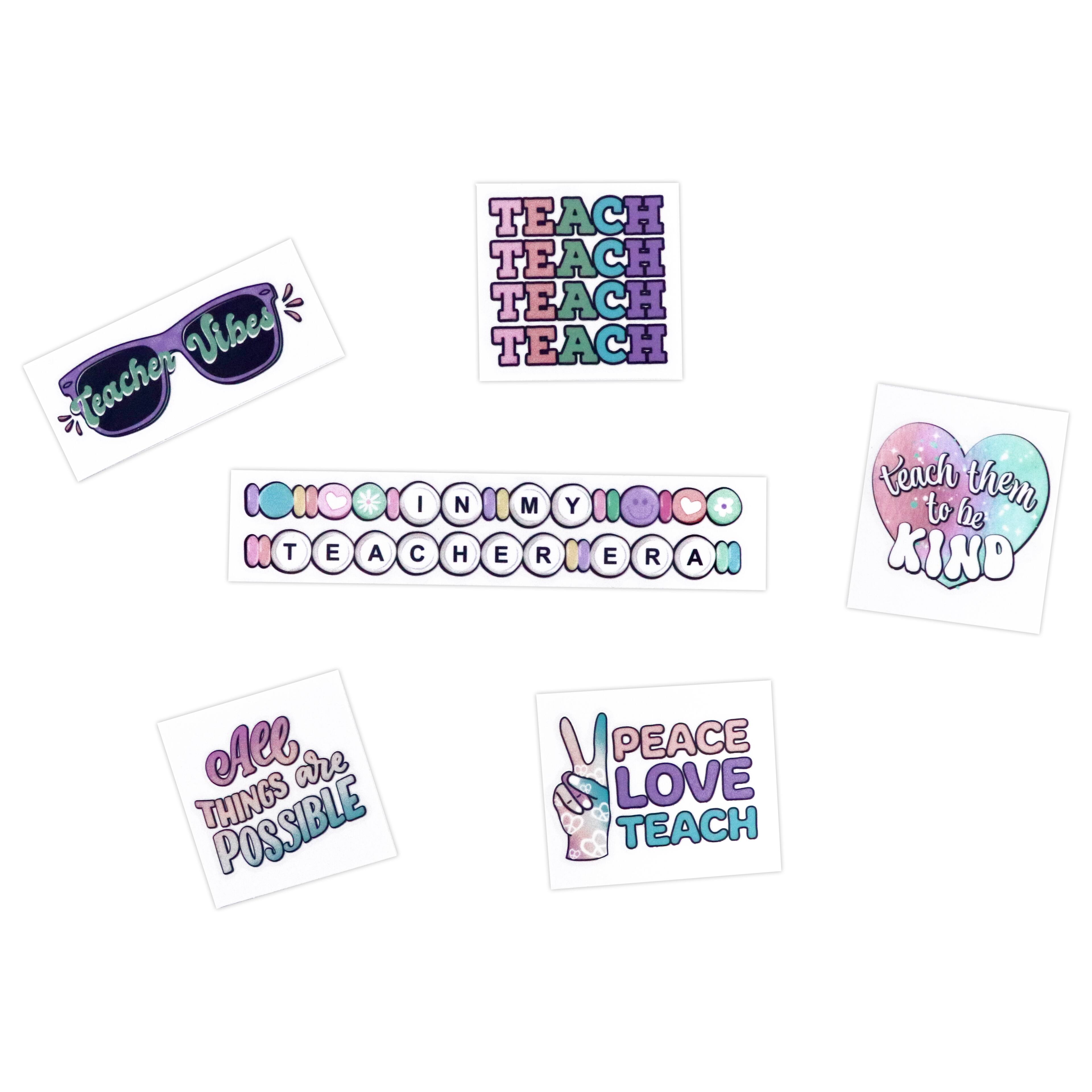 Purple Teacher Cold Transfer Stickers by Recollections™