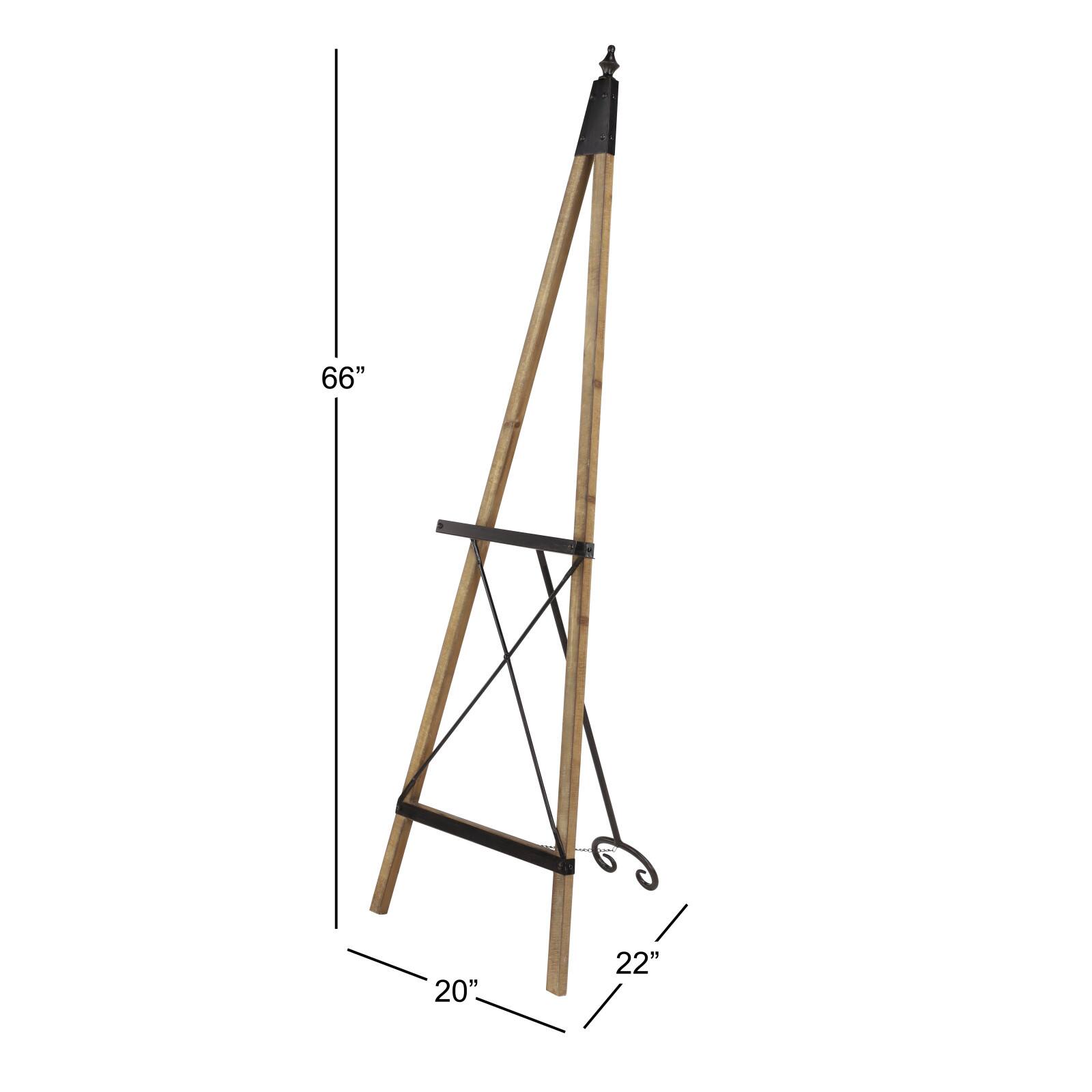 Light Brown Iron Industrial Easel, 66" x 22" x 20" Michaels