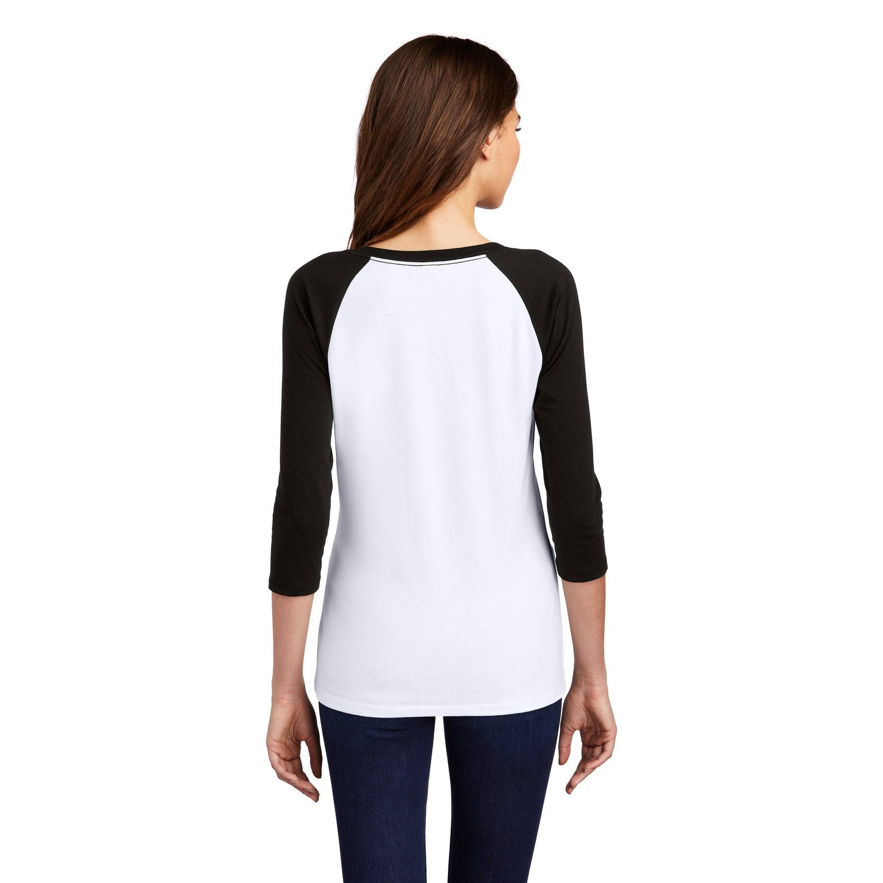 District&#xAE; Women&#x27;s Perfect Tri&#xAE; 3/4-Sleeve Raglan Adult T-Shirt