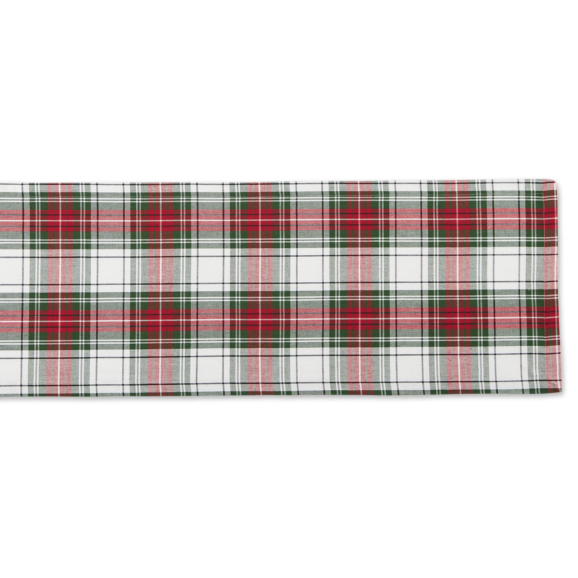 DII® 108" Christmas Plaid Table Runner