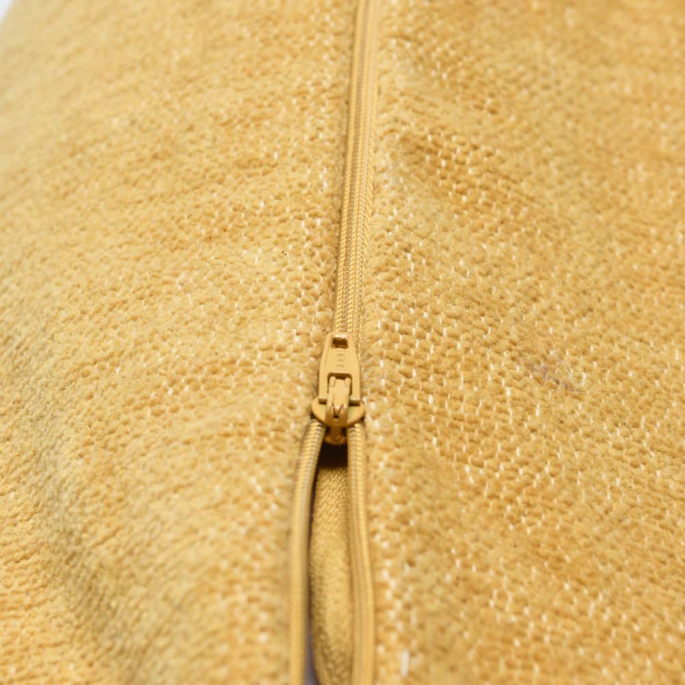 Hello Honey® Yellow Chenille Lumbar Pillow with Tassels