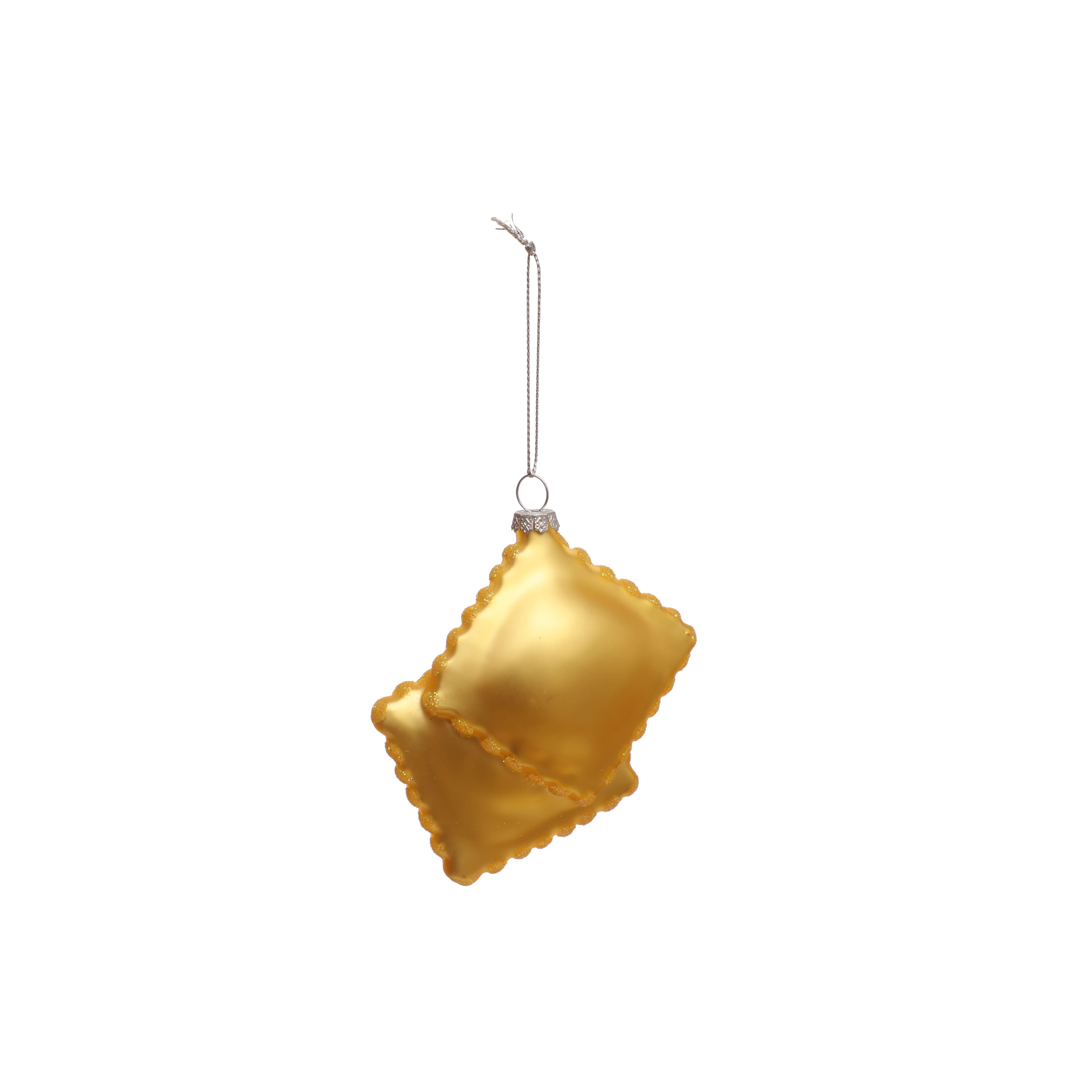 4&#x22; Ravioli Pasta Glass Ornament by Ashland&#xAE;