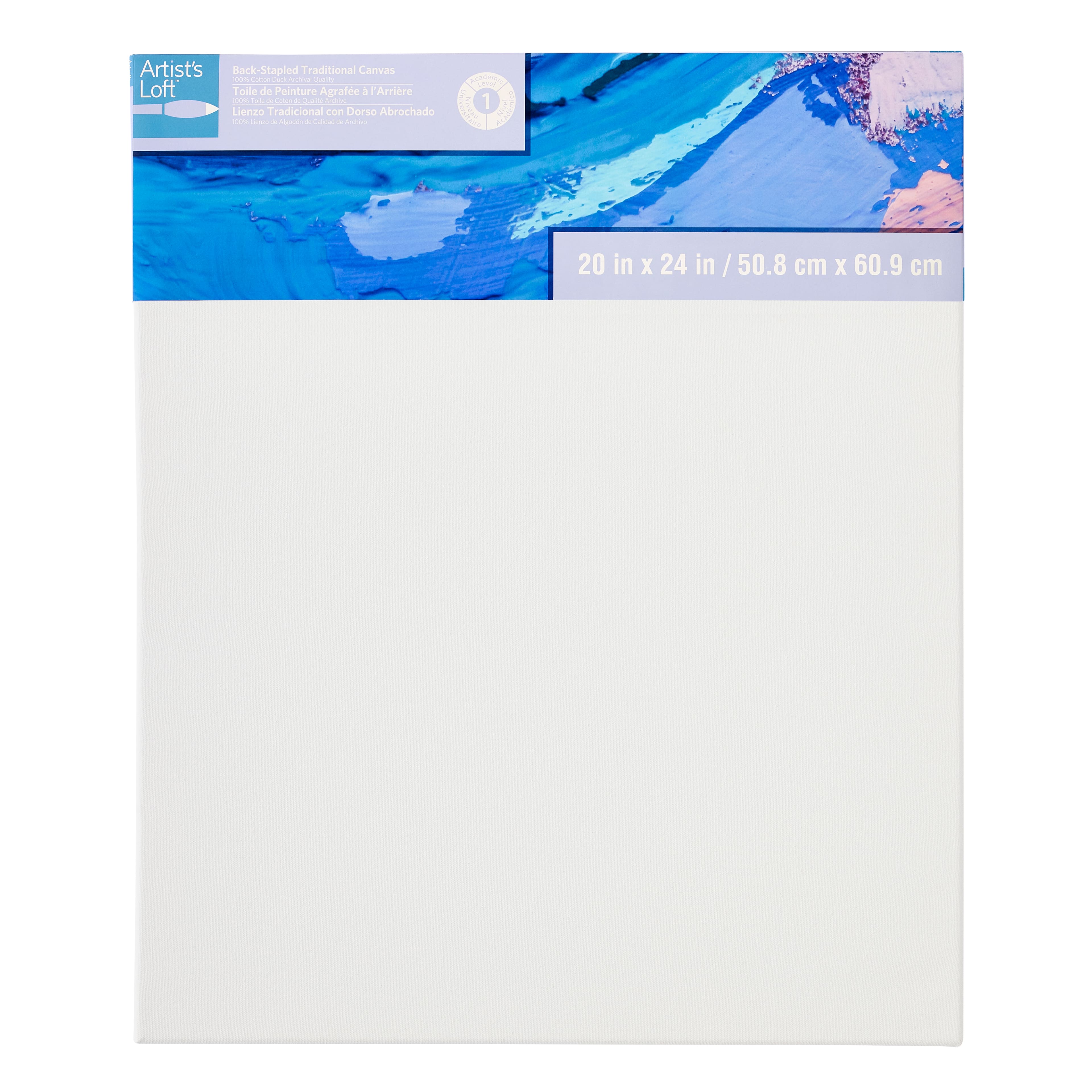 6 Pack: Level 1 Back Stapled Traditional Canvas by Artist's Loft®