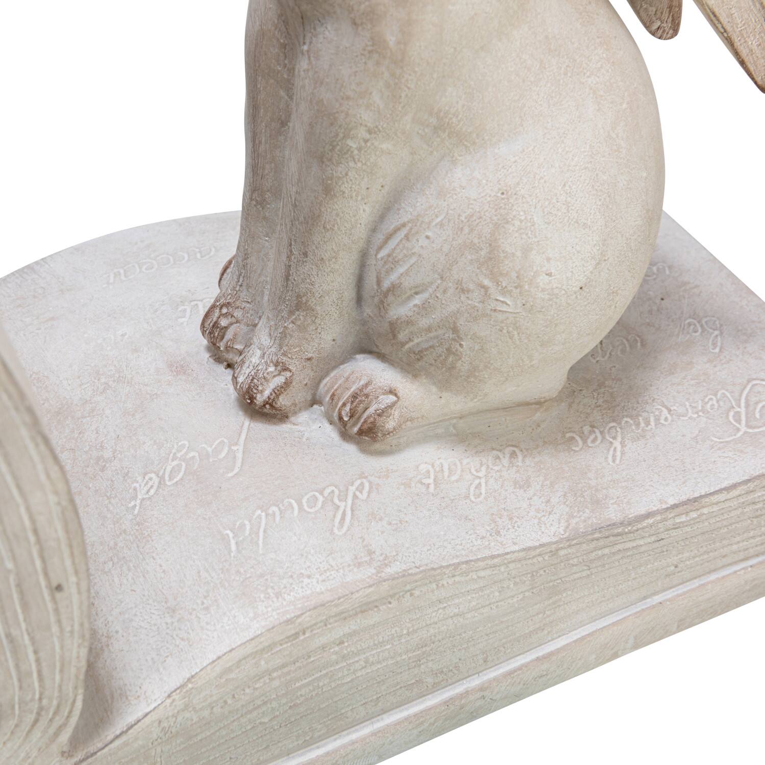 6&#x22; White Finish Bunny Rabbit Bookends Set