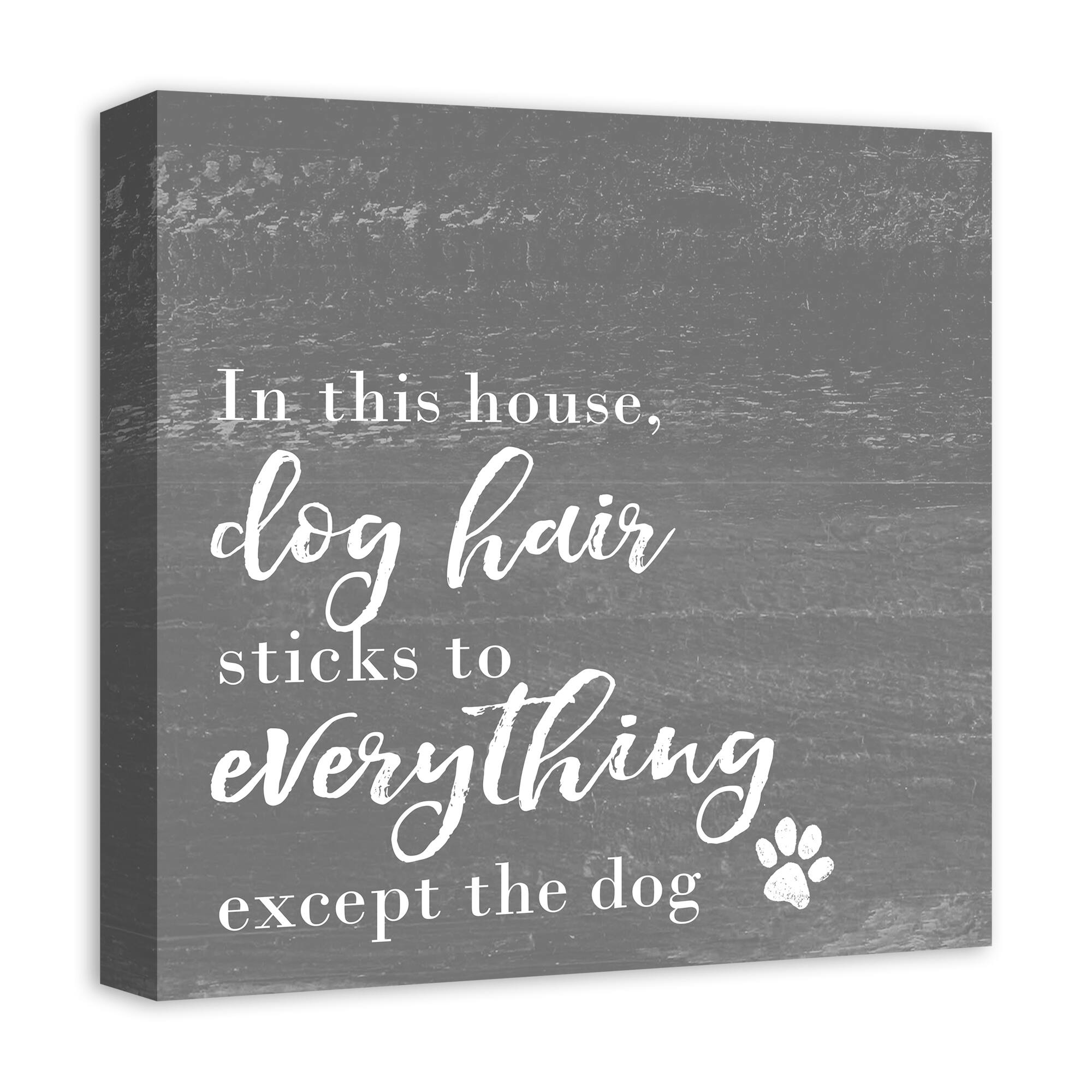 Dog Hair Sticks to Everything Canvas Wall Art