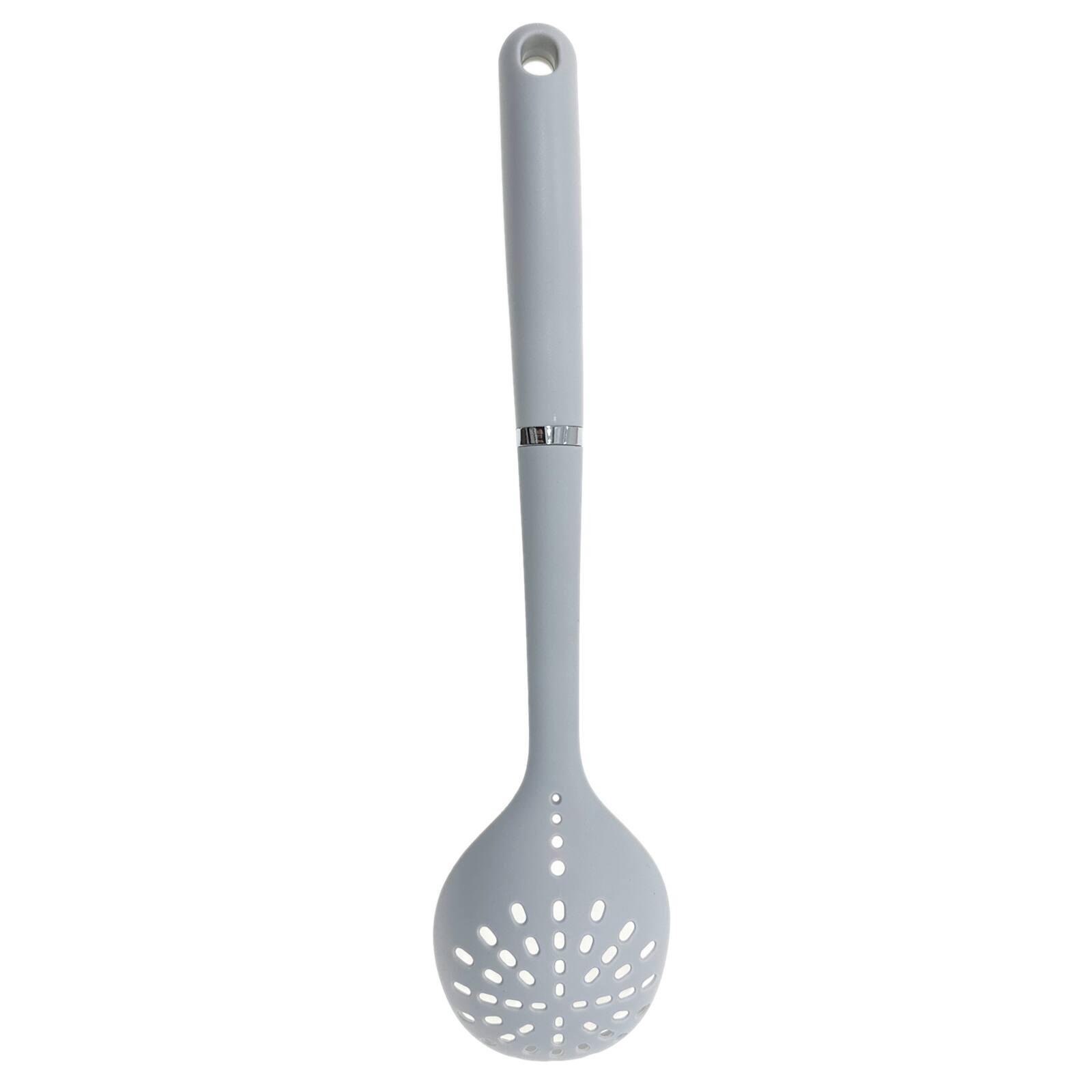 14&#x22; White Slotted Spoon by Makery&#x2122;