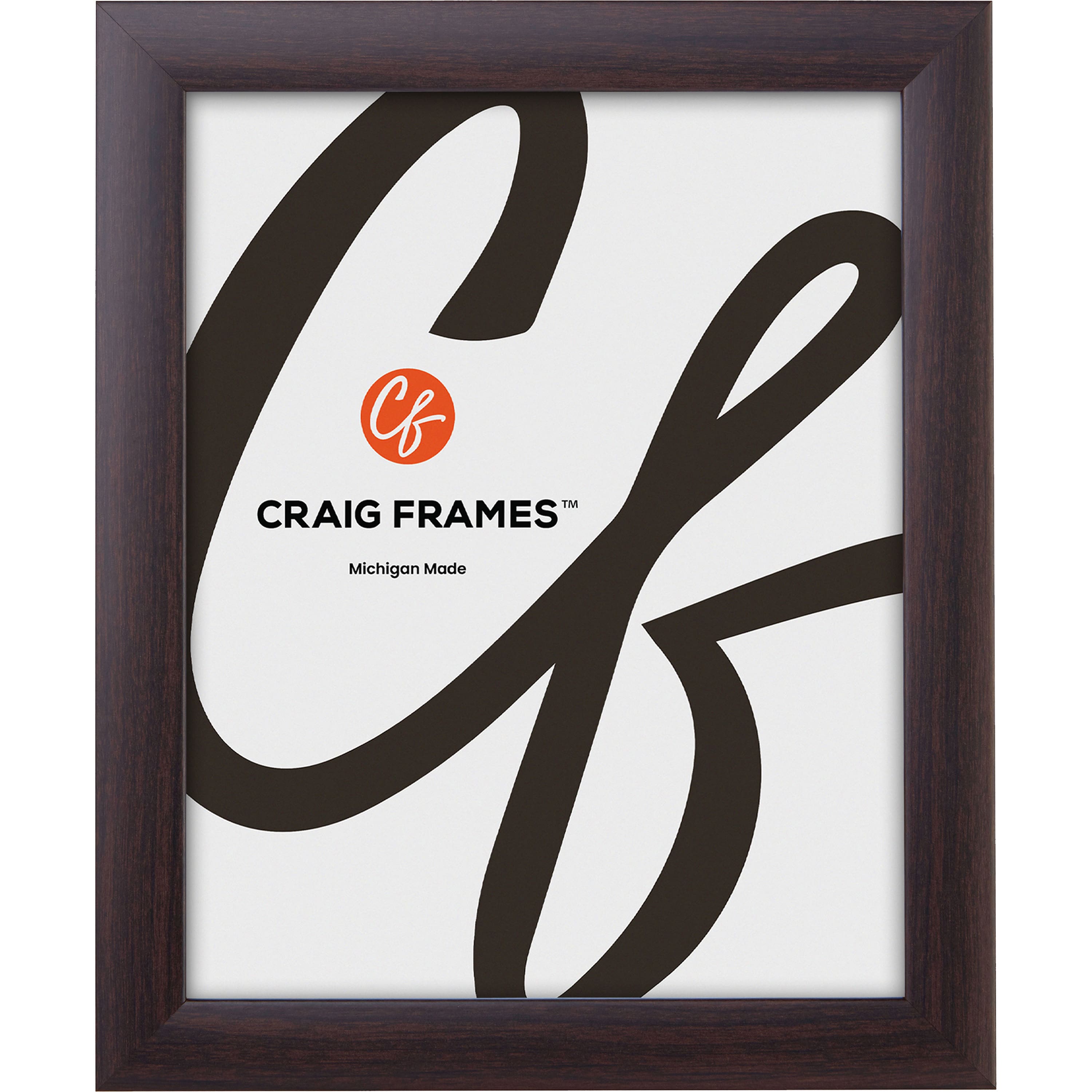 2 Pack Craig Frames Contemporary Brazilian Walnut Picture Frame