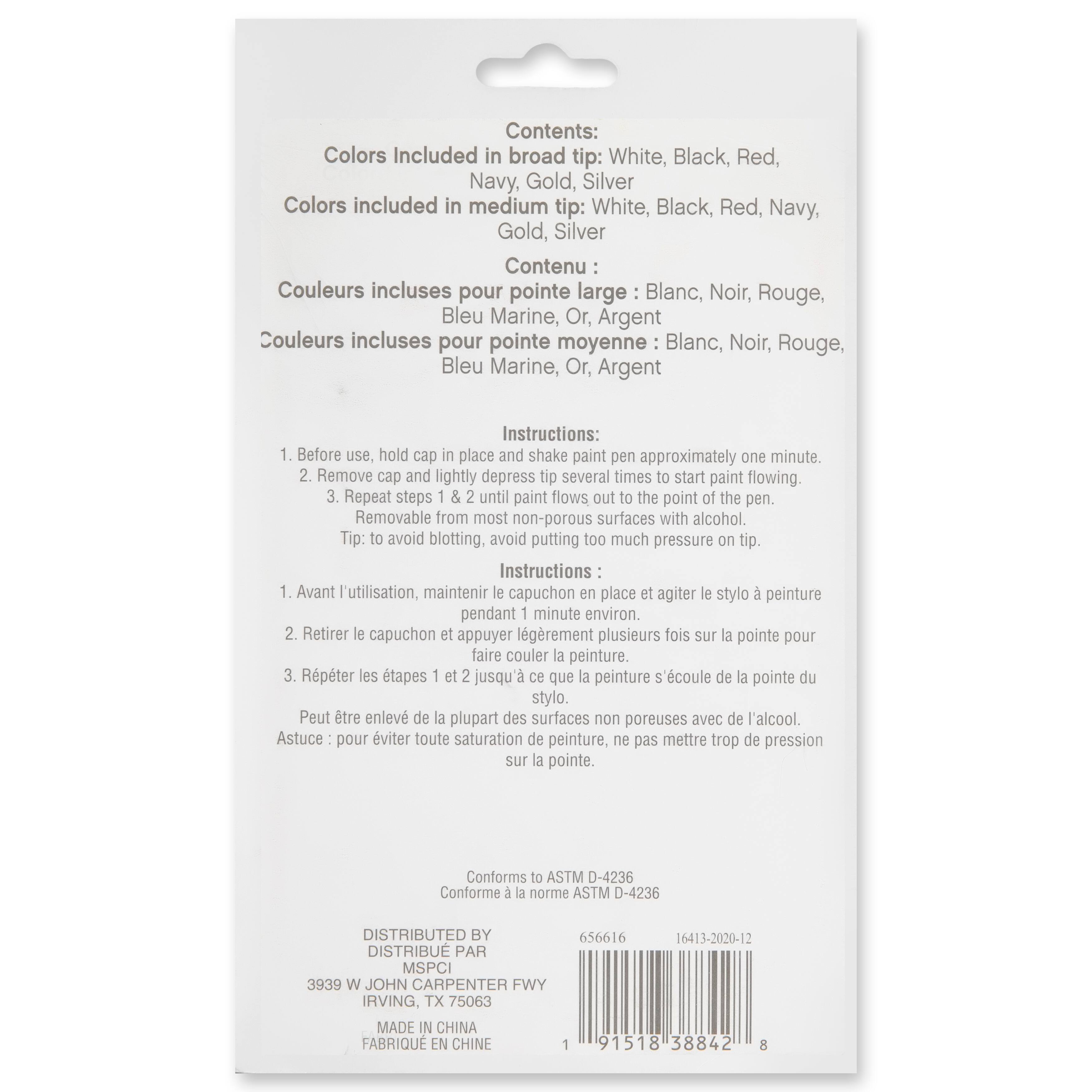 12 Packs: 12 ct. (144 total) Basic & Metallic Paint Pen Set by Craft Smart®