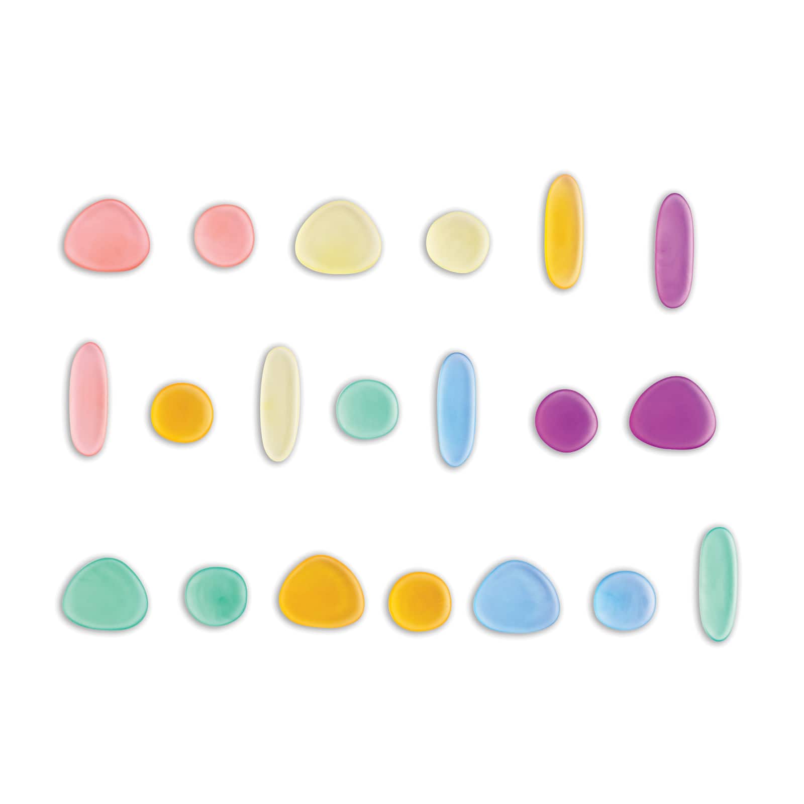 Edx Education® Clear Junior Rainbow Pebbles