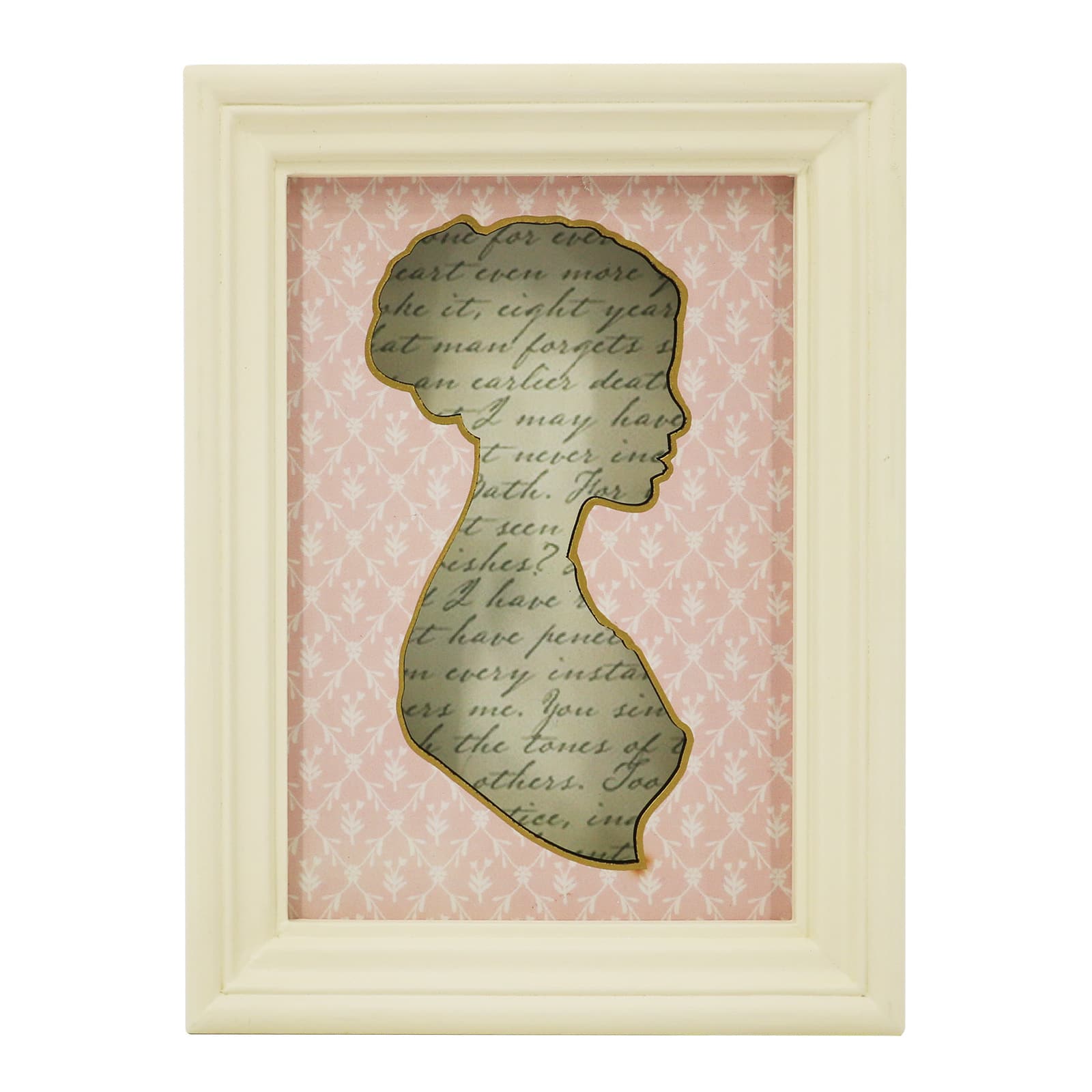 9&#x22; Female Silhouette Framed Block Tabletop D&#xE9;cor by Ashland&#xAE;