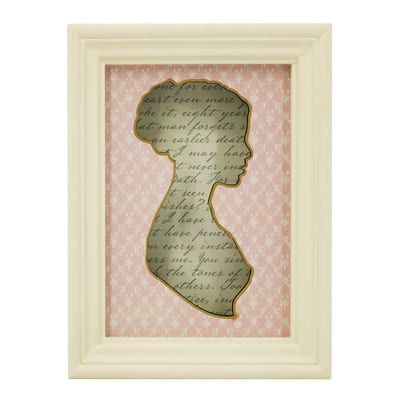 9" Female Silhouette Framed Block Tabletop Décor by Ashland®