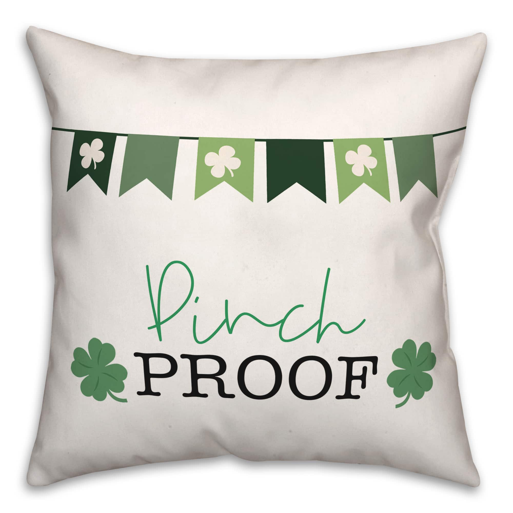 Pinch Proof Banner 3 18&#x22; x 18&#x22; Throw Pillow