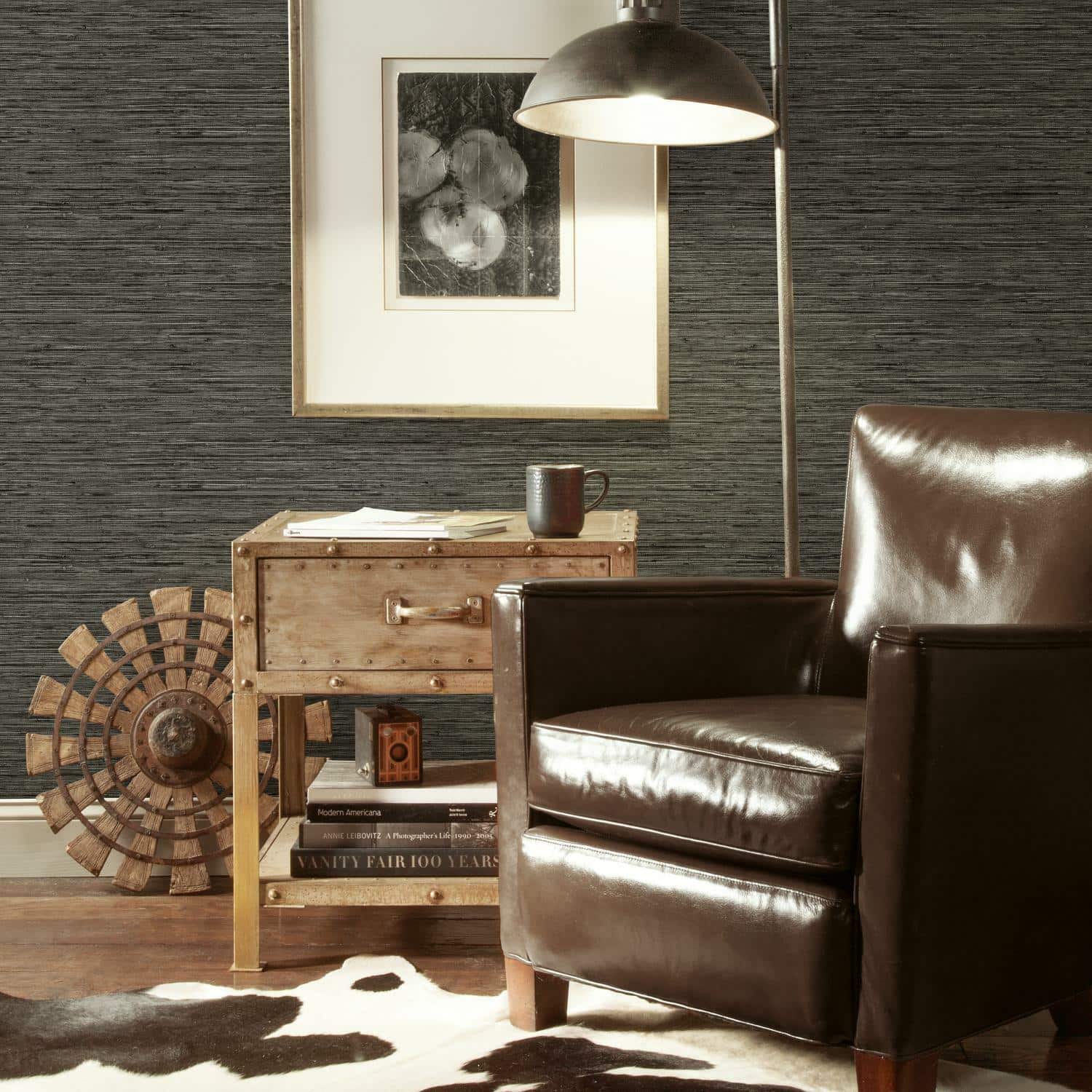 RoomMates Faux Grasscloth Peel &#x26; Stick Wallpaper