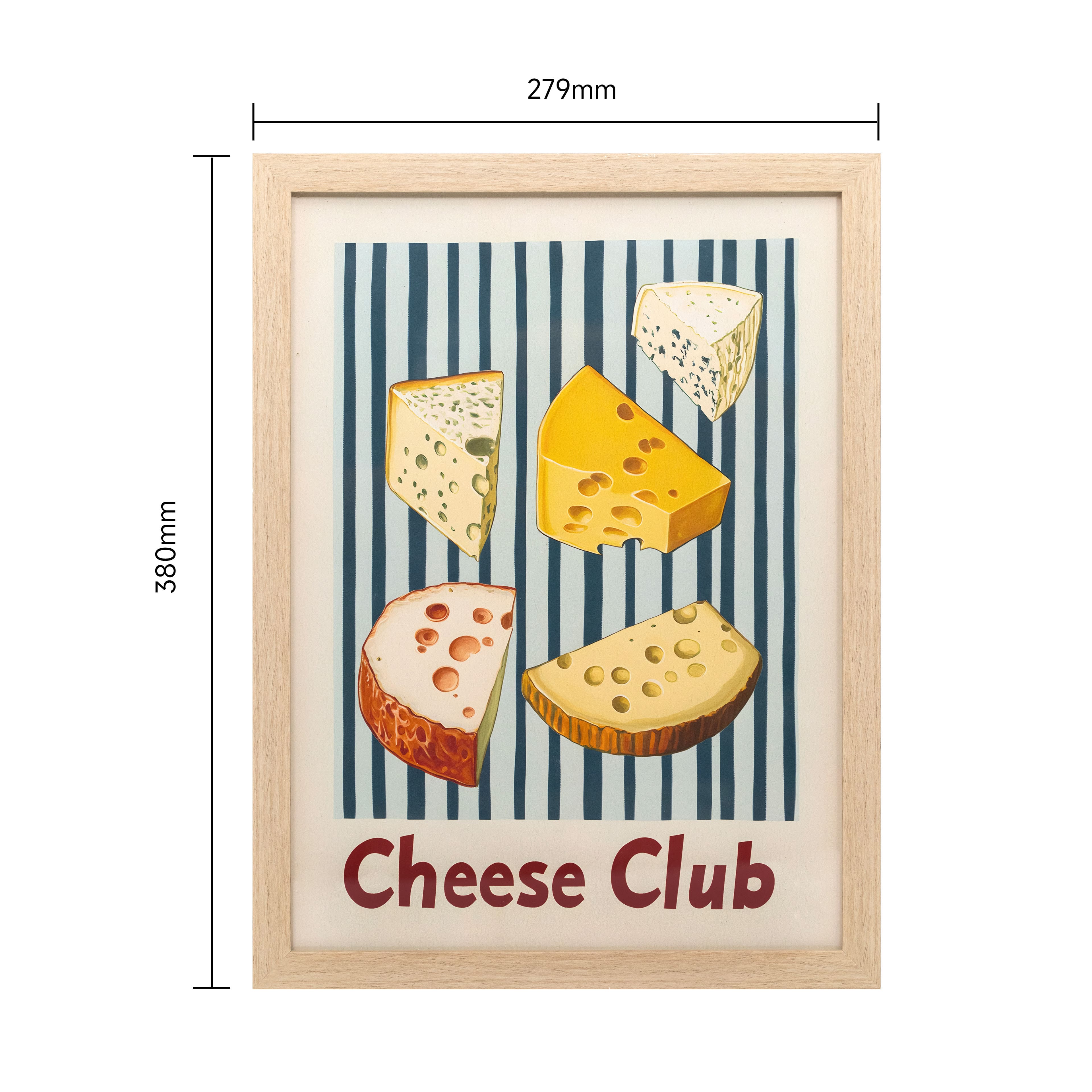 12&#x22; x 16&#x22; Cheese Club Framed Wall D&#xE9;cor by Ashland&#xAE;