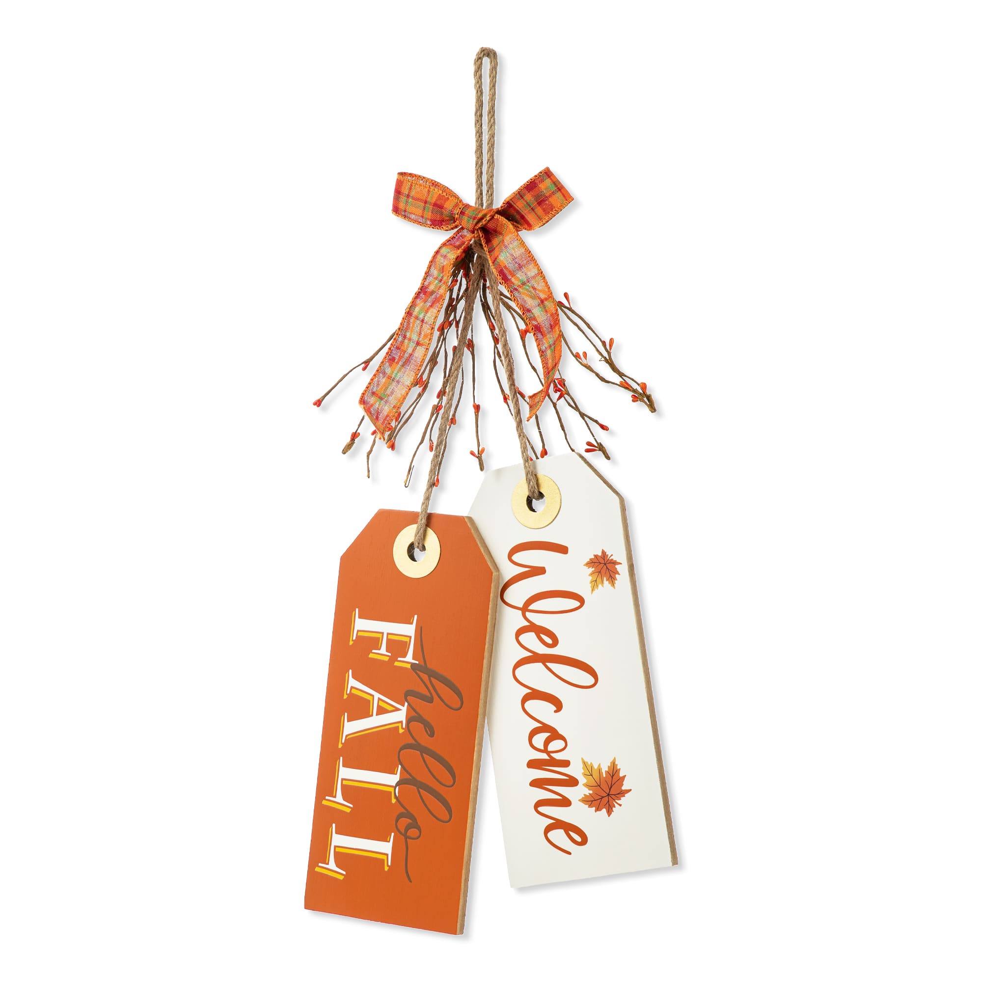 Glitzhome&#xAE; 24&#x22; Fall Wooden Door Hanger