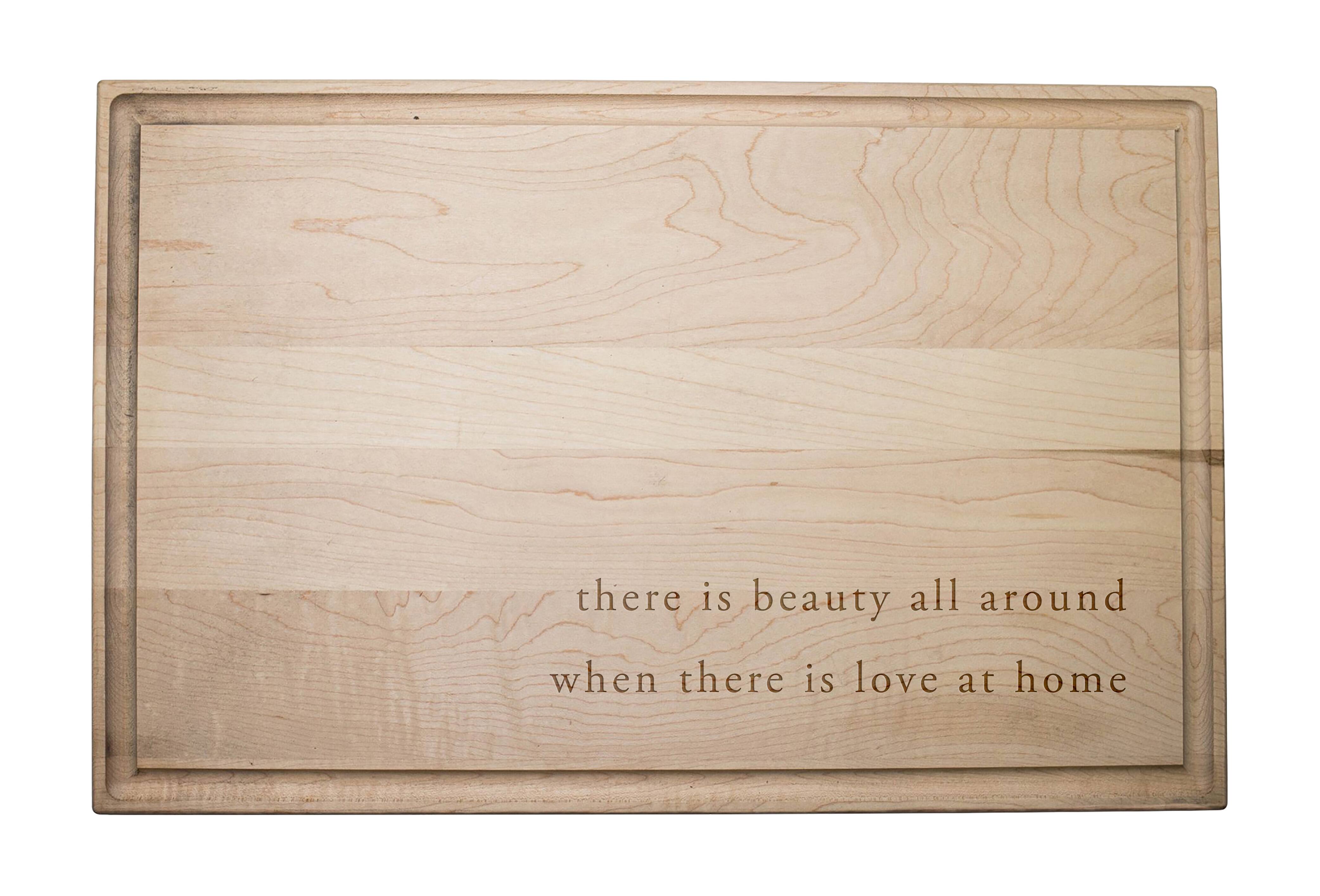 17&#x22; Beauty All Around Maple Cutting Board