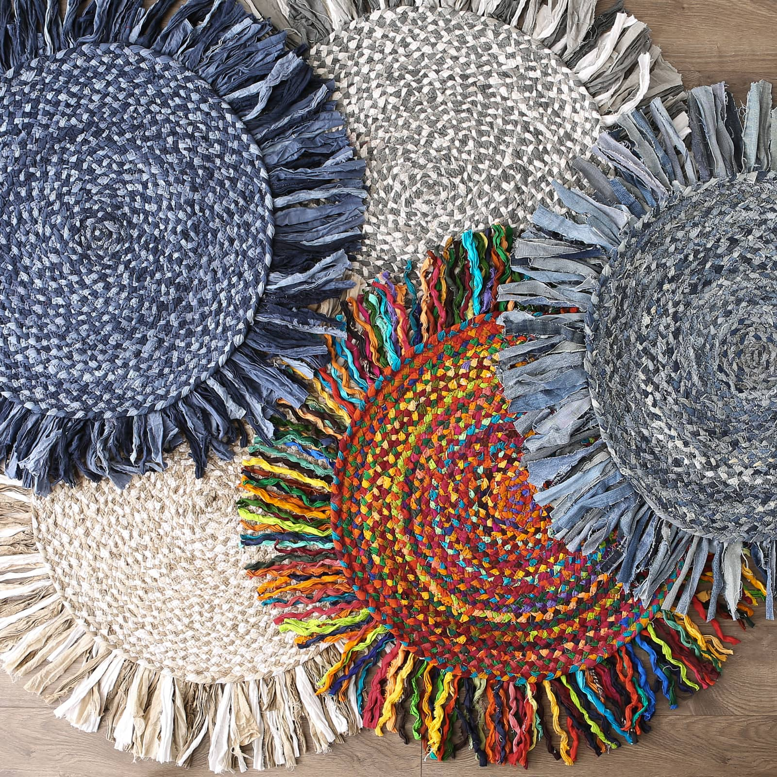 DII&#xAE; Round Rag Rug, 3ft.