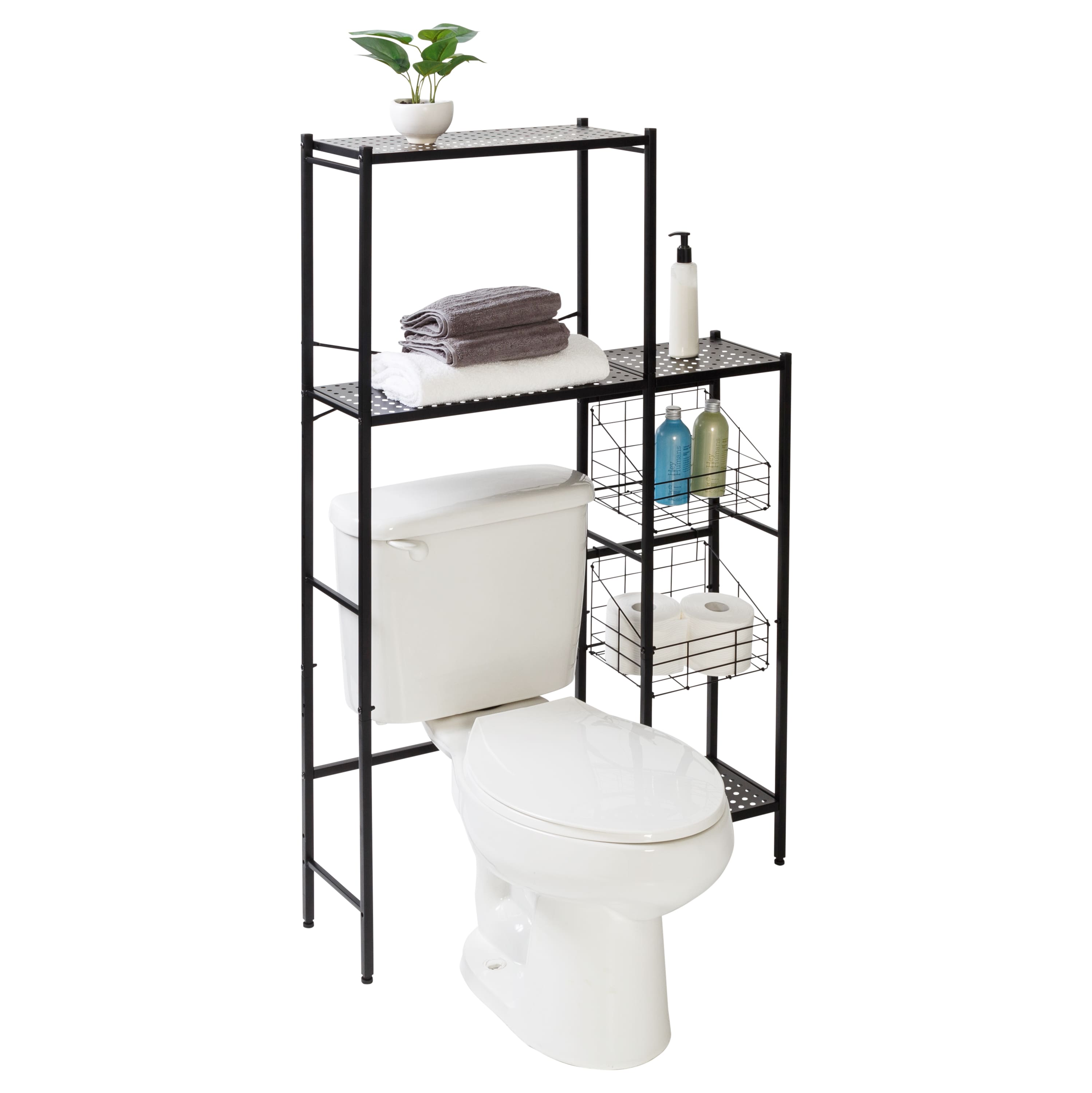 Honey Can Do Reversible Black Bathroom Storage Space Saver Michaels