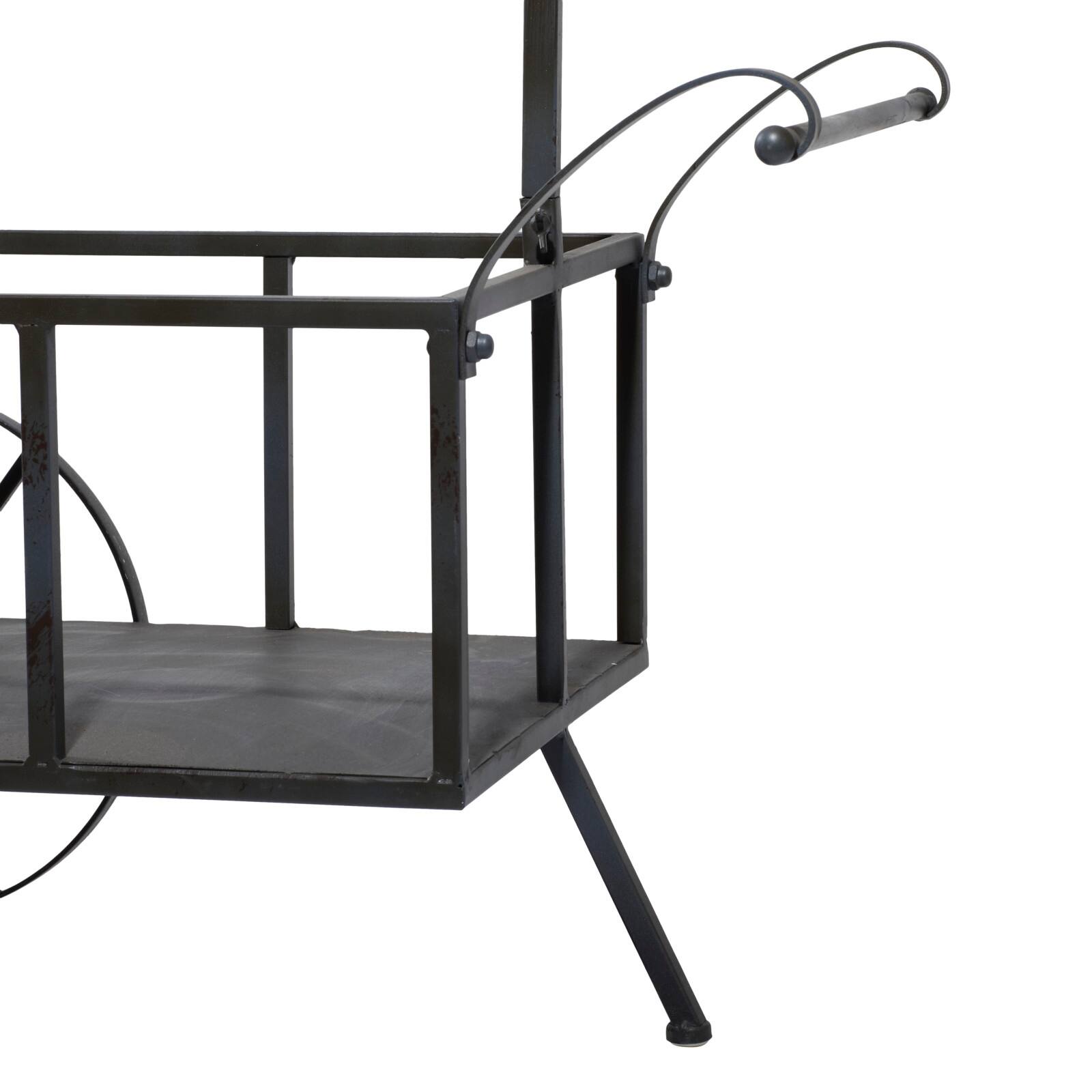 Black Metal Farmhouse Plantstand, 32&#x22; x 44&#x22;