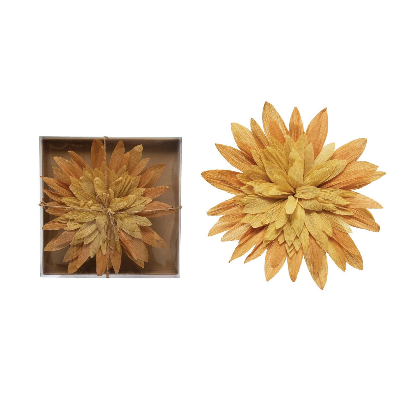 Hello Honey&#xAE; Yellow Handmade Paper Flower Wall D&#xE9;cor